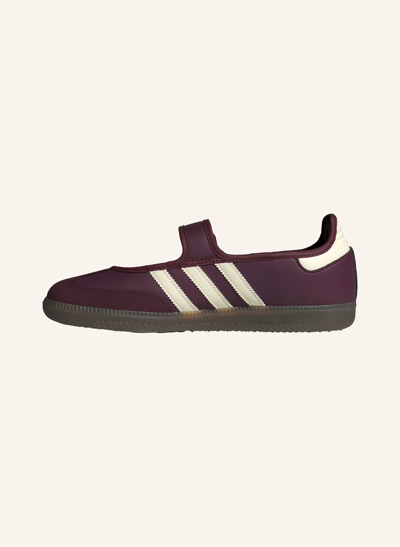 adidas Originals Baleriny Mary Jane SAMBA JANE: CIEMNOCZERWONY / ZŁOTY / KREMOWY