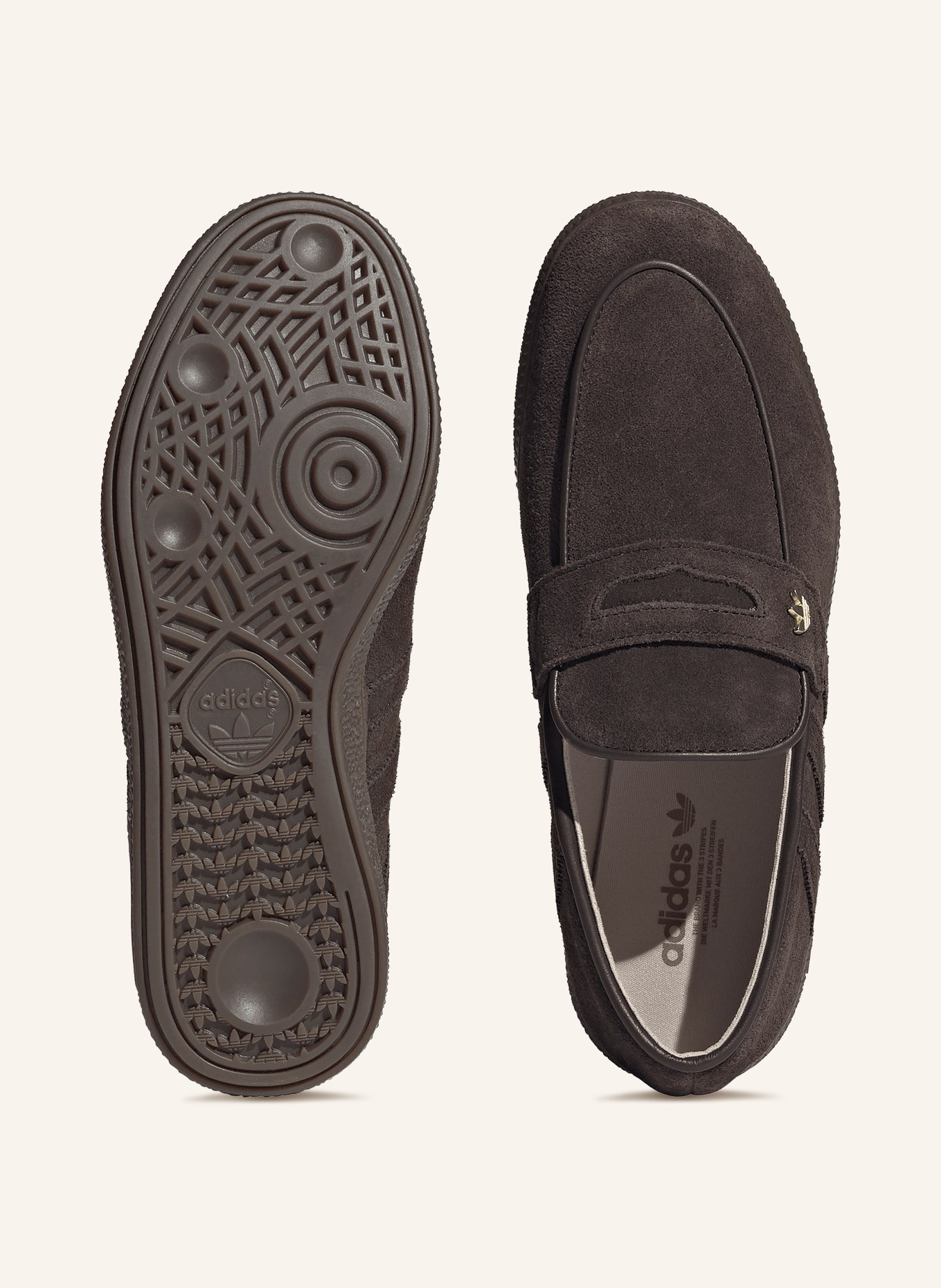 adidas Originals Mocassins HANDBALL SPÉCIAL: MARRON FONCÉ