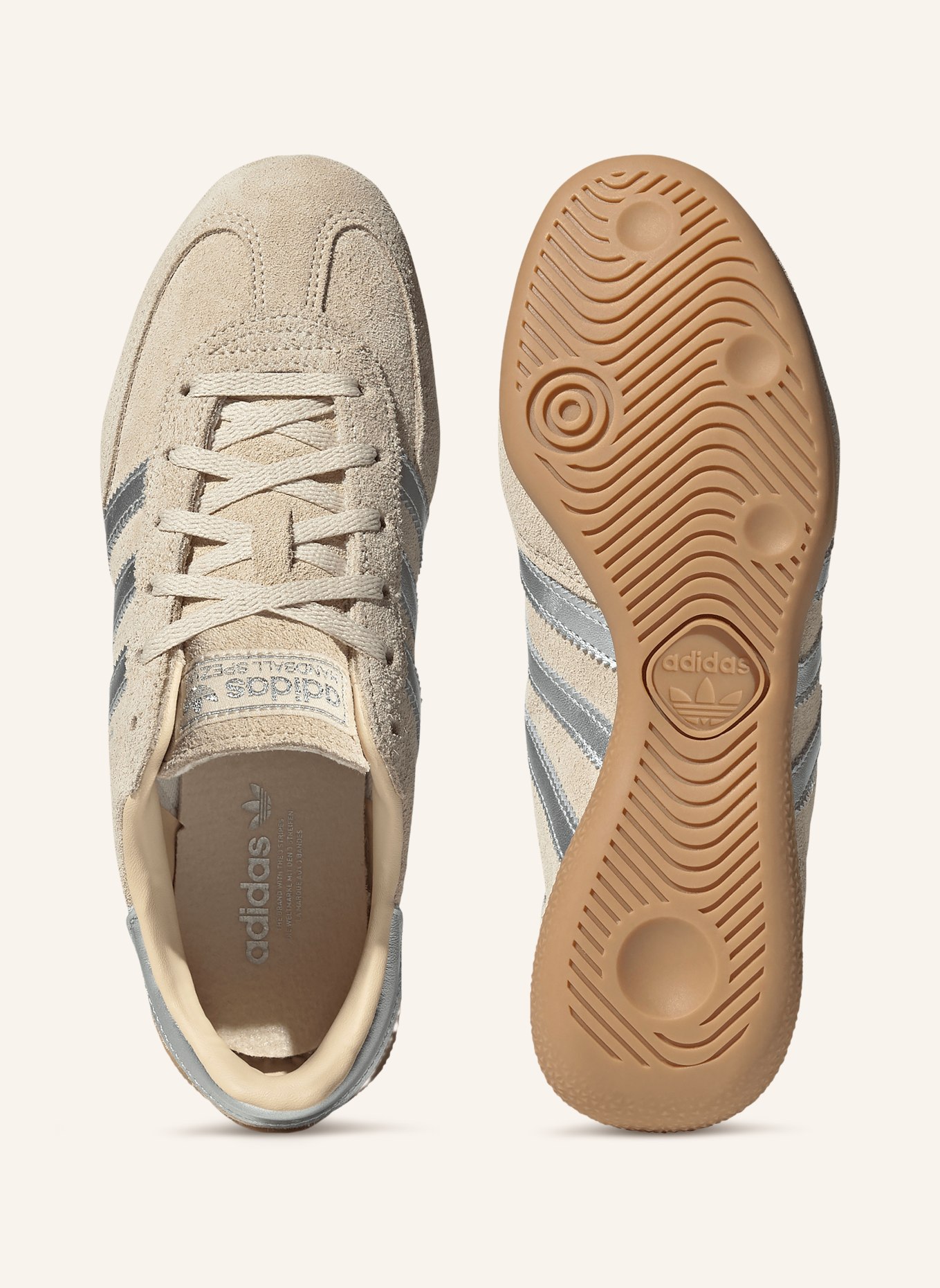 adidas Originals HANDBALL SPECIAL LO PRO sneaker: BEIGE / SILVER