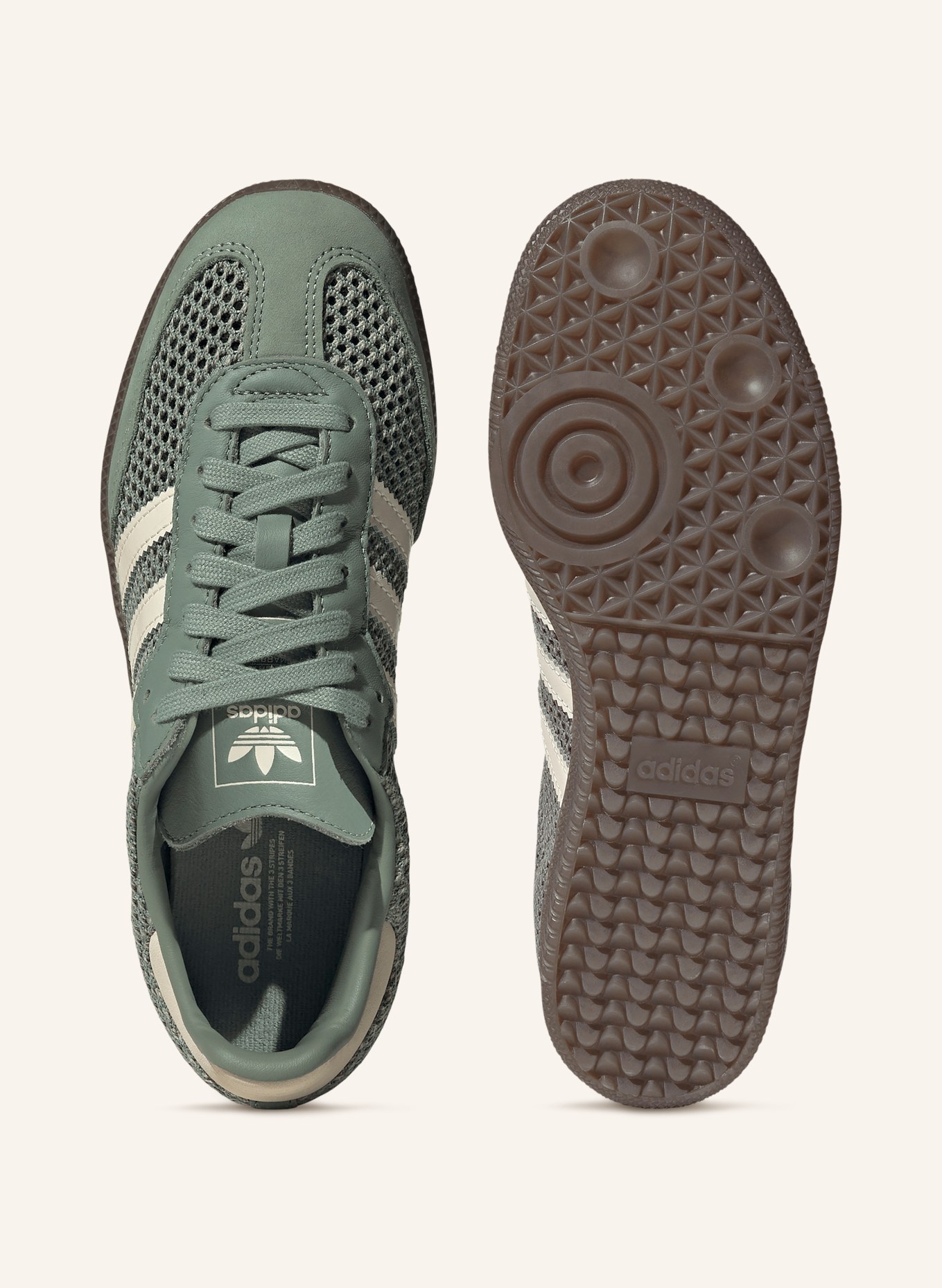 adidas Originals Baskets SAMBA OG: VERT / CRÈME