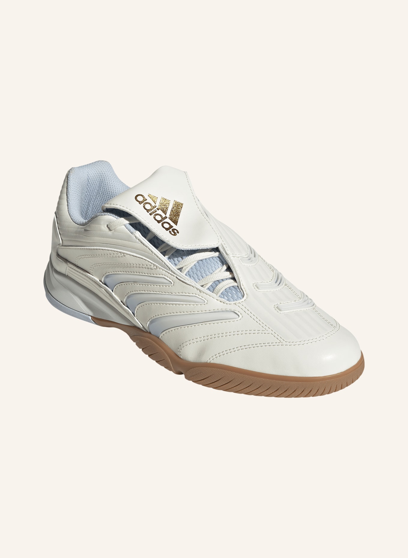 adidas Originals Baskets PREDATOR SALA: BLANC / OR / GRIS CLAIR