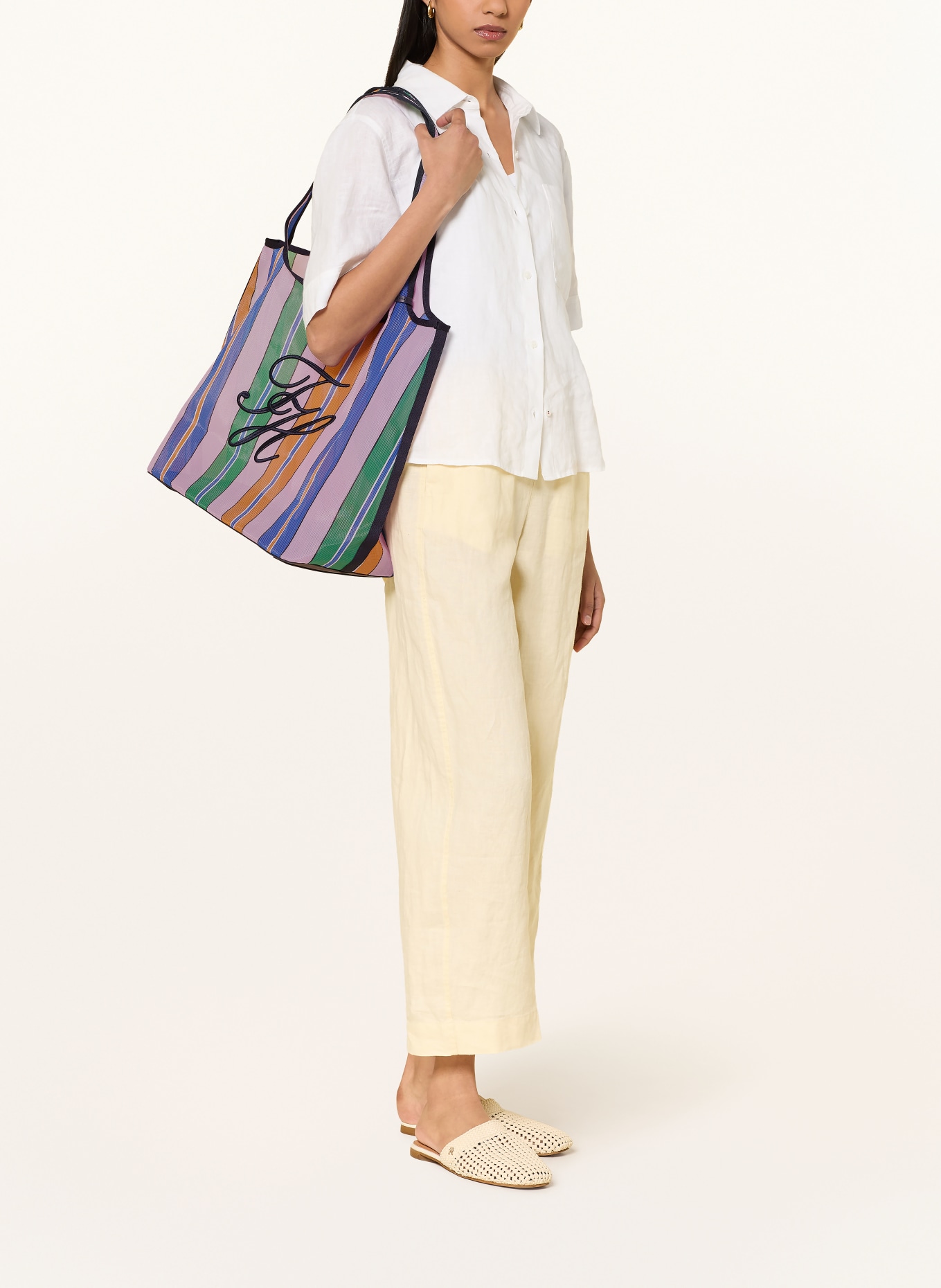 TOMMY HILFIGER Shopper met zakje: ROZE / GROEN / BLAUW