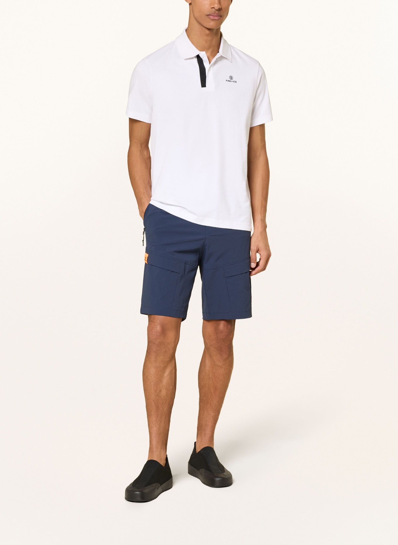 FIRE+ICE RAMON4 piqué polo shirt: WHITE