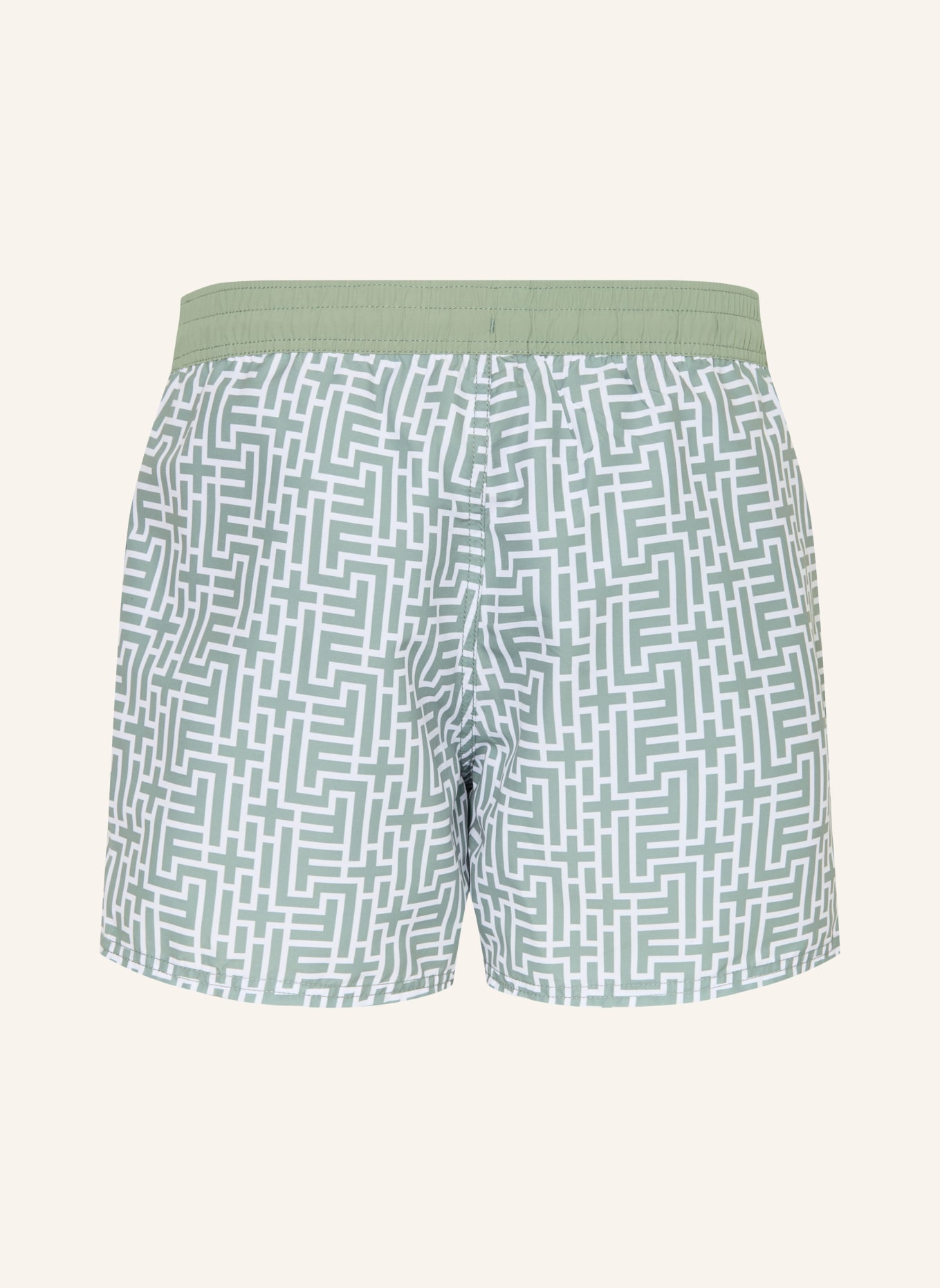 FIRE+ICE NELSON2 Swim Shorts: LIGHT GREEN / NEON ORANGE / WHITE