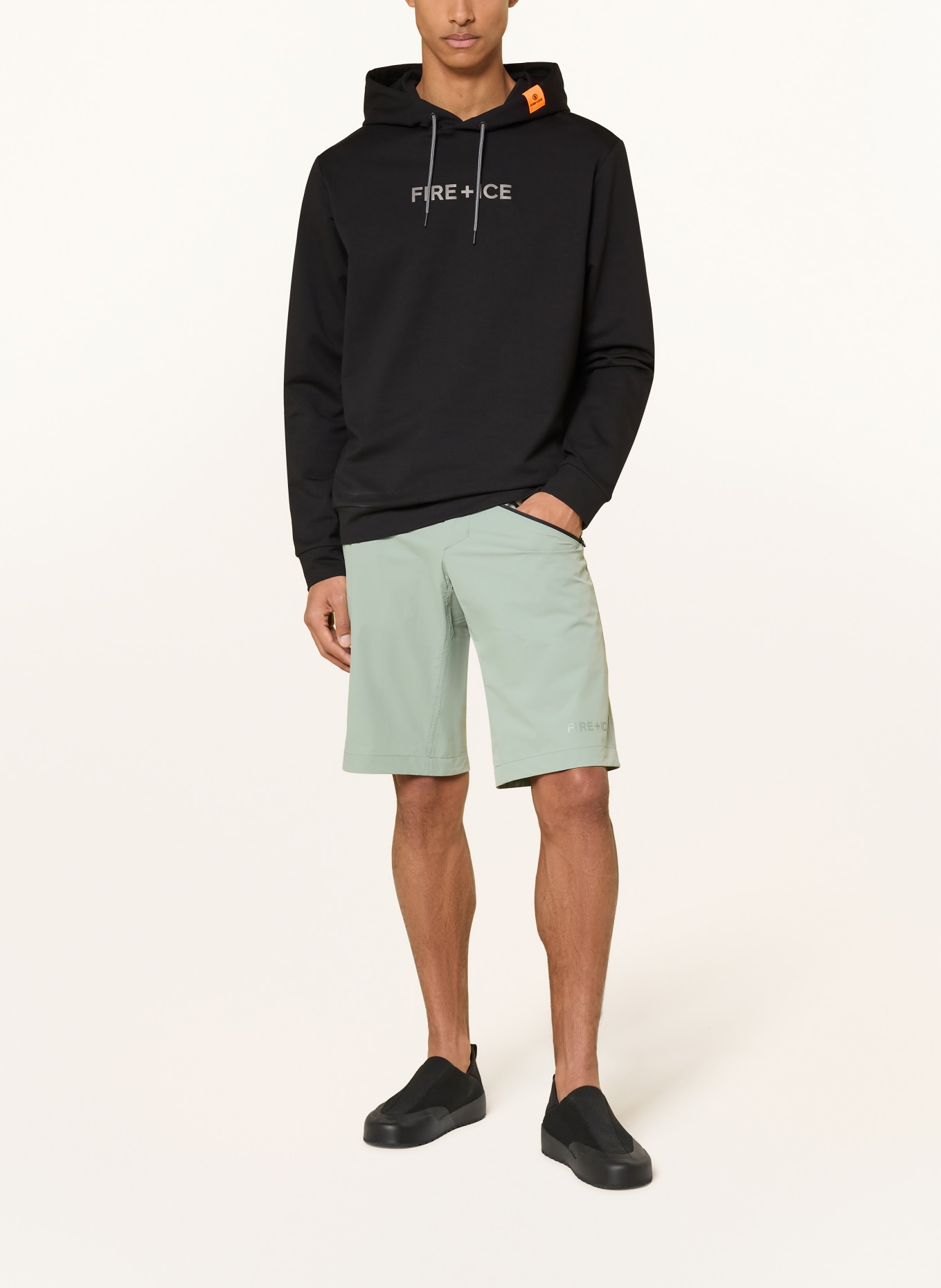 FIRE+ICE Hoodie CADELL: SCHWARZ