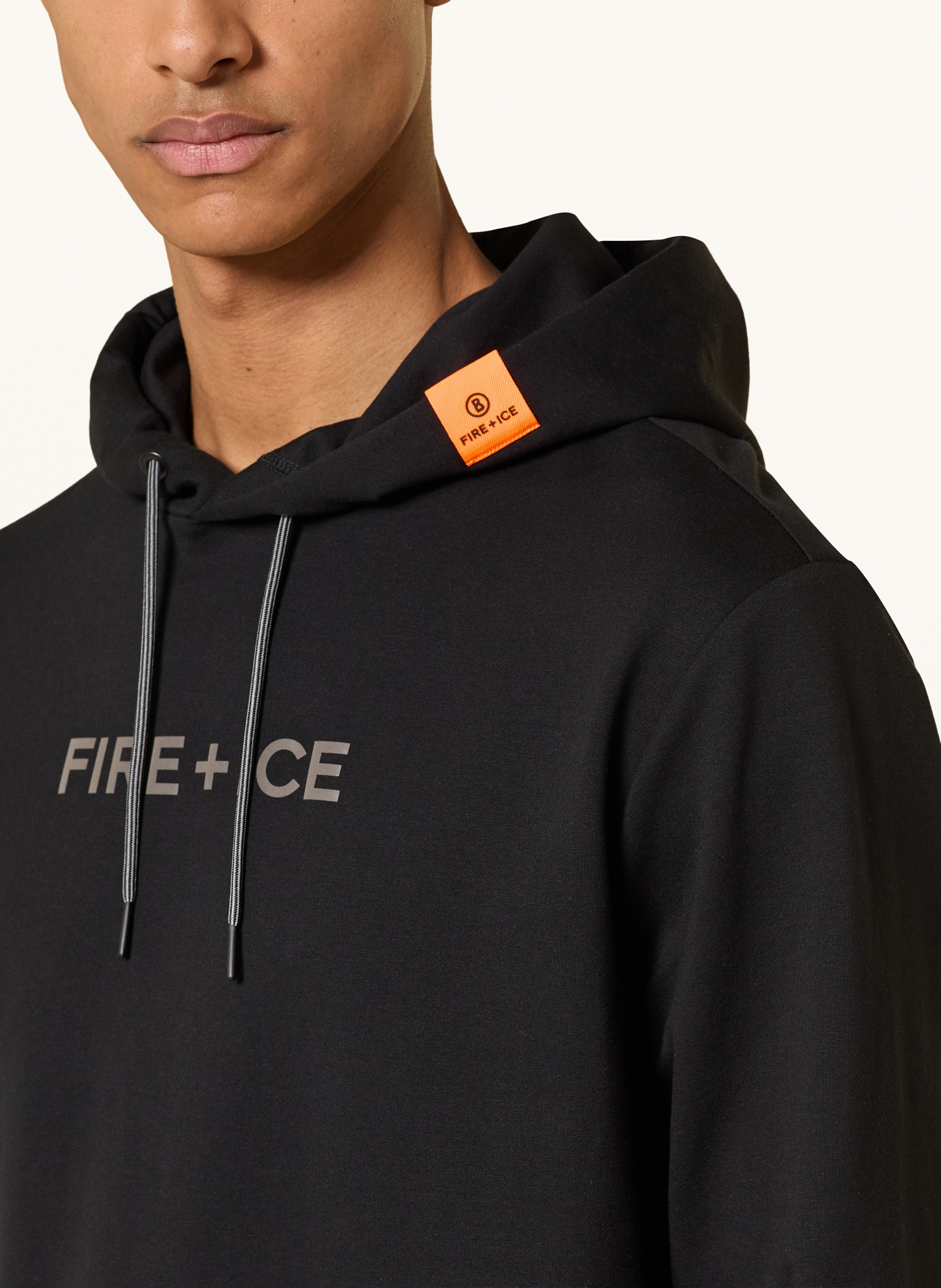 FIRE+ICE Hoodie CADELL: SCHWARZ