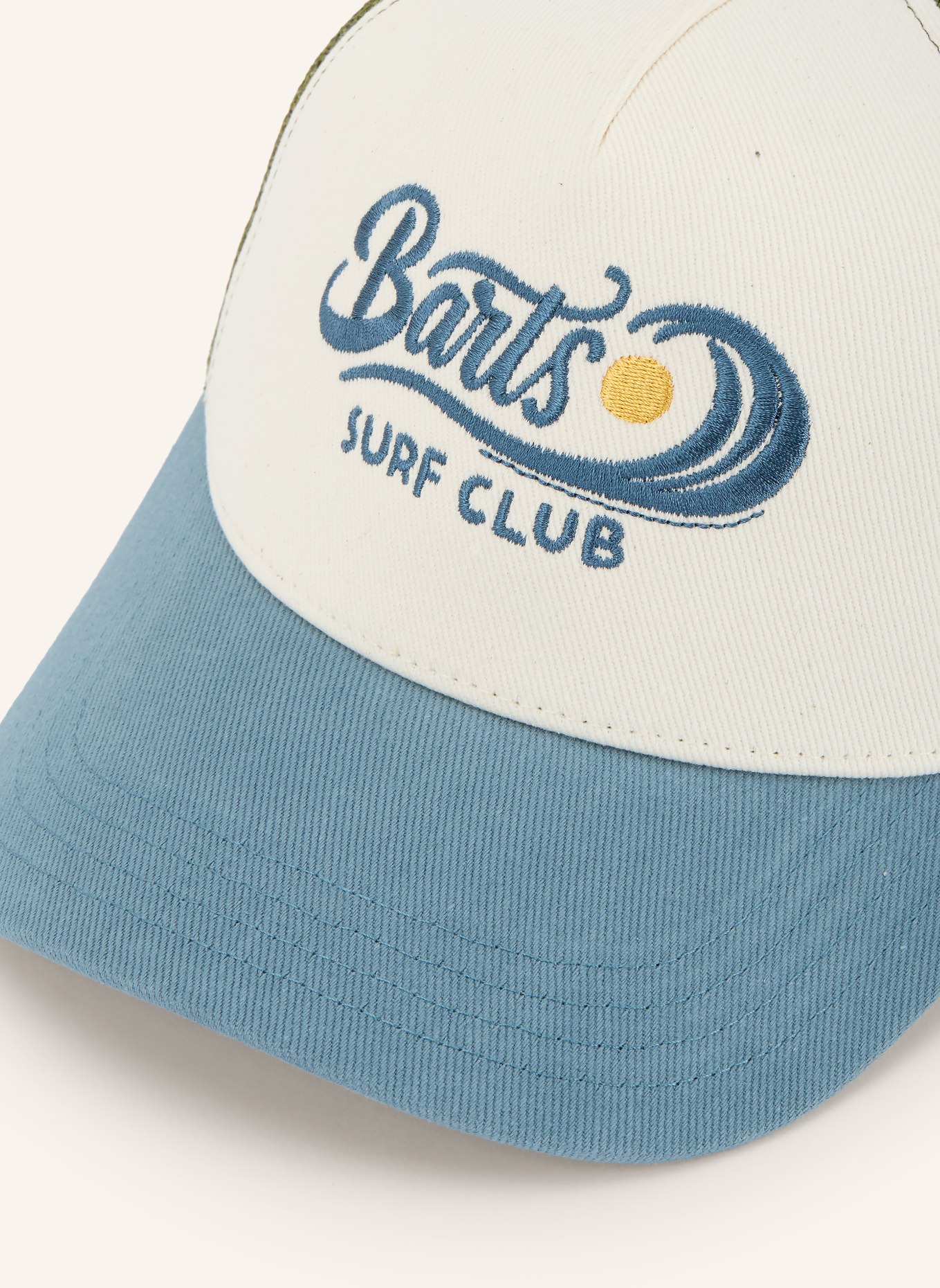 Barts Cap DOUDLE: WEISS / DUNKELGRÜN / HELLBLAU