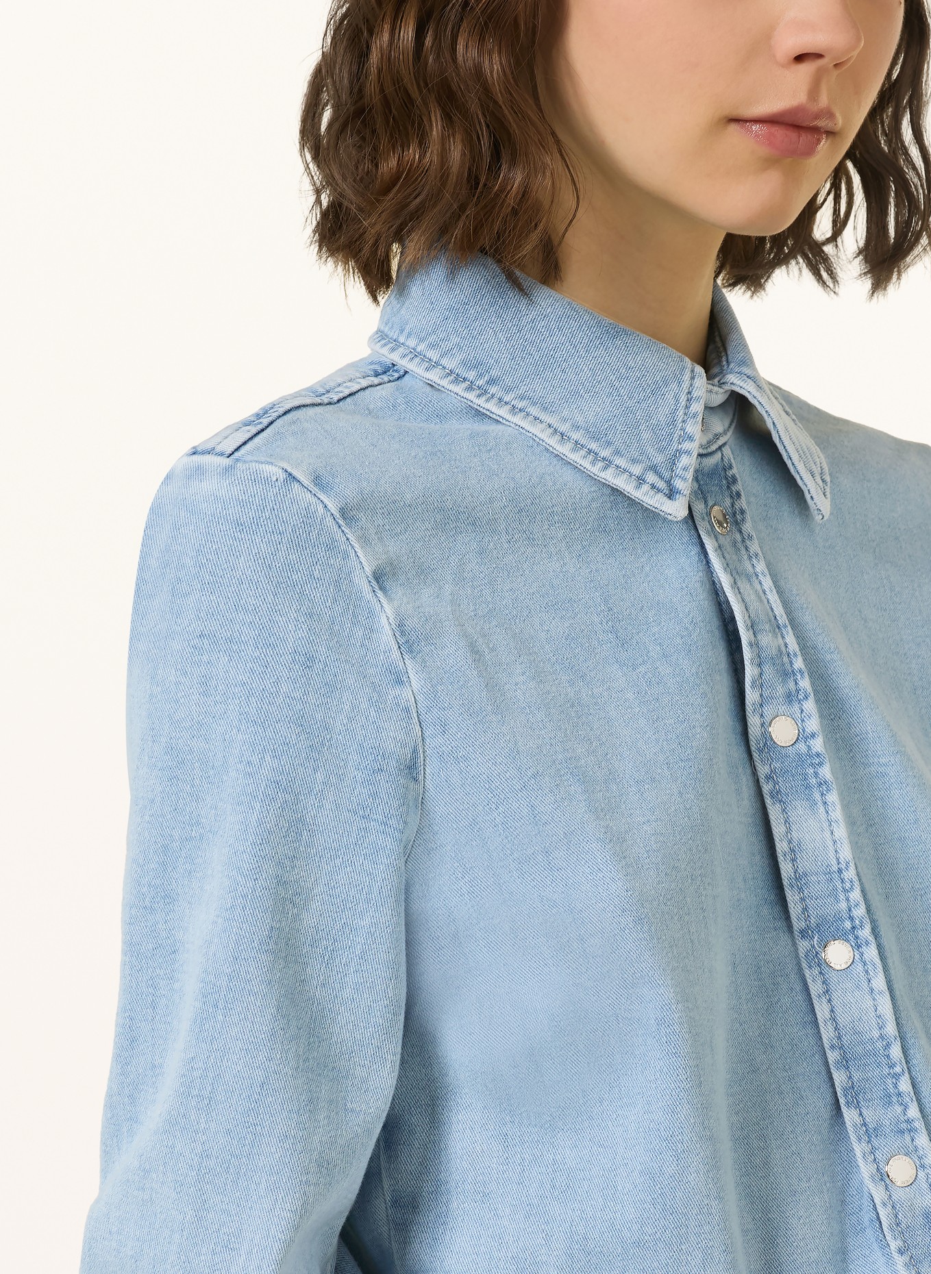 7 for all mankind Combinaison en jean TAILORED JUMPSUIT ANKLE: BLEU CLAIR