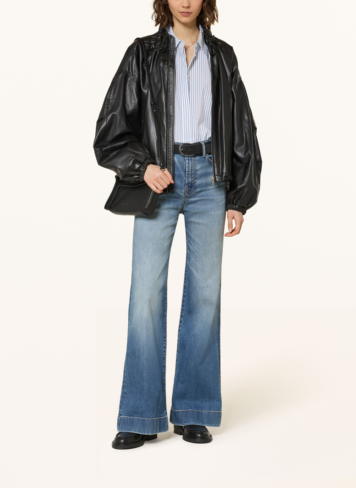 7 for all mankind Wide Leg Jeans MODERN DOJO: 3DD Light Blue