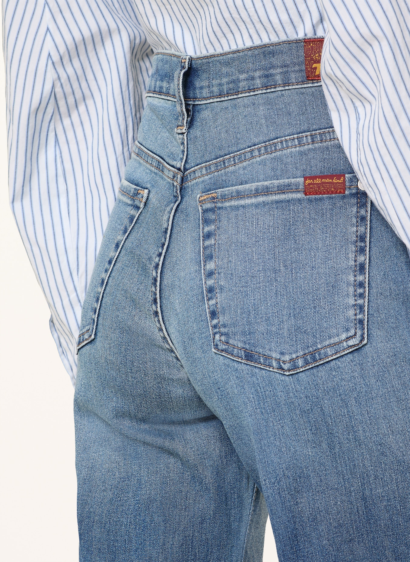 7 for all mankind Wide Leg Jeans MODERN DOJO: 3DD Light Blue