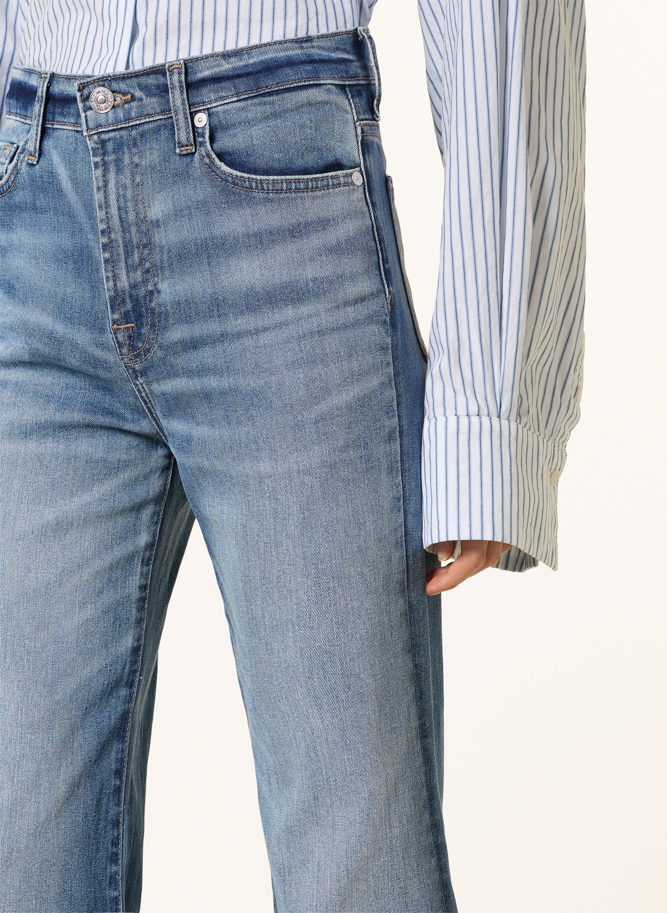 7 for all mankind Wide Leg Jeans MODERN DOJO: 3DD Light Blue