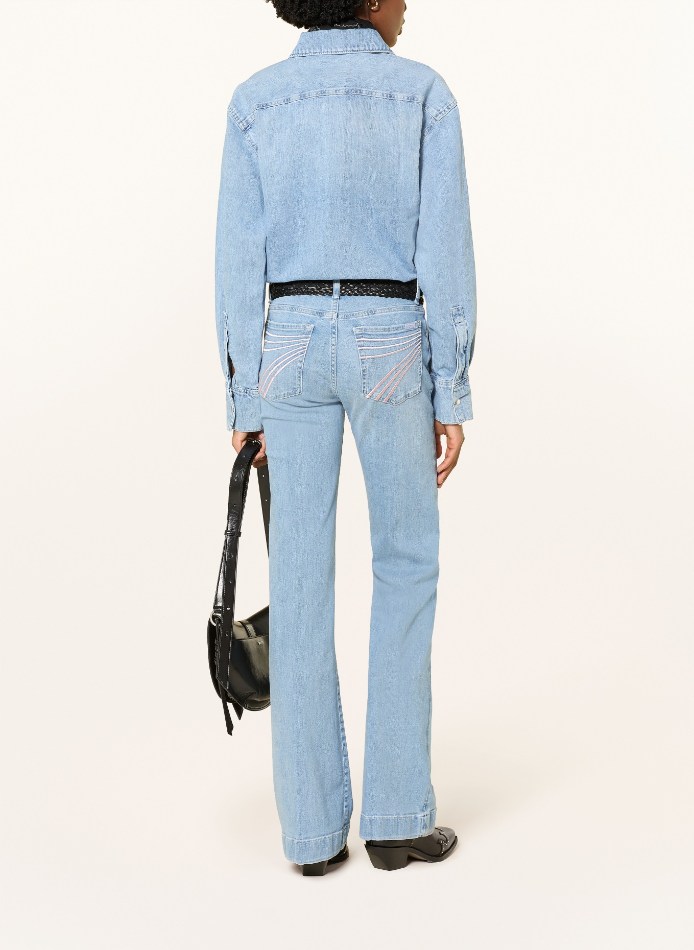 7 for all mankind Jean évasé DOJO: 3DH Light Blue