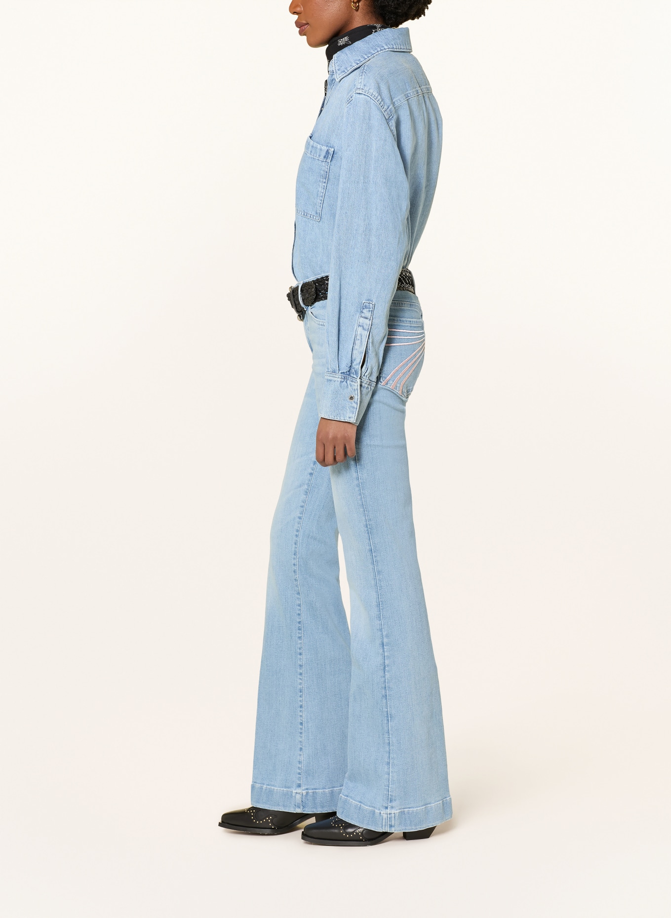 7 for all mankind Jean évasé DOJO: 3DH Light Blue