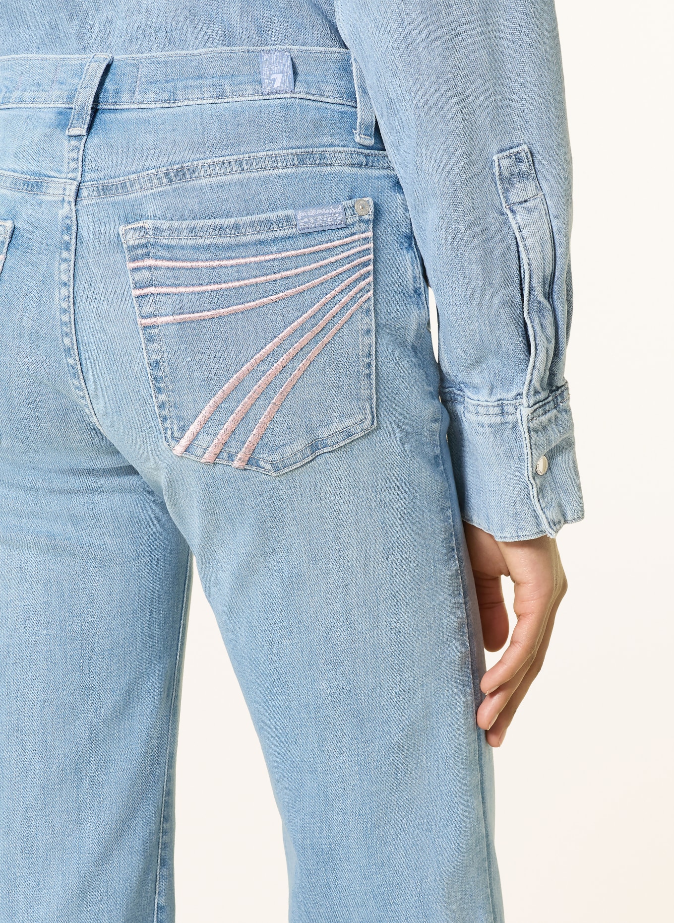 7 for all mankind Jean évasé DOJO: 3DH Light Blue
