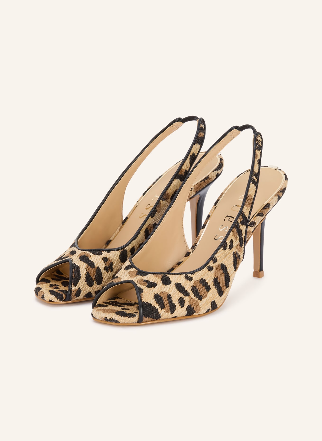 GUESS Sling pumps KISELLE: BEIGE / BROWN / BLACK