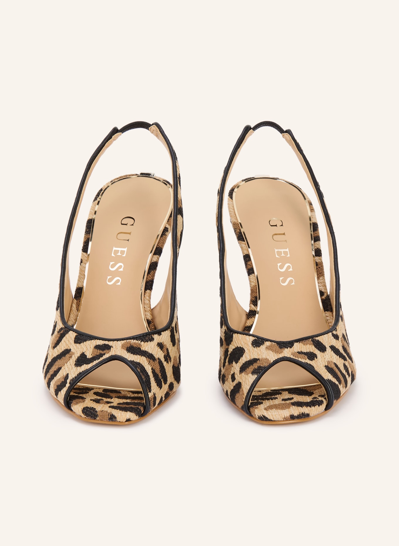 GUESS Sling pumps KISELLE: BEIGE / BROWN / BLACK