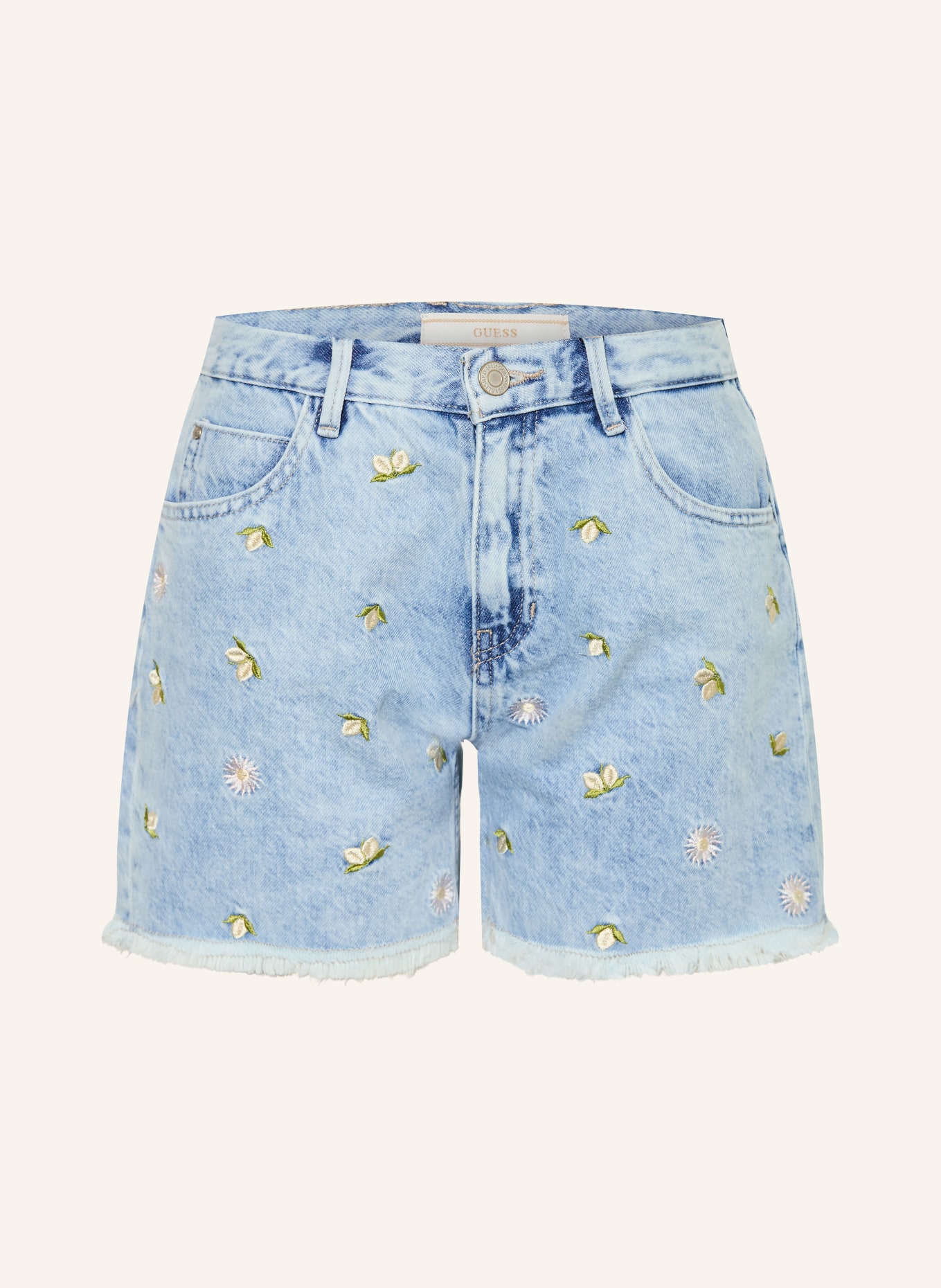 GUESS Jeansshorts: LMFL LEMON AND FLOWER