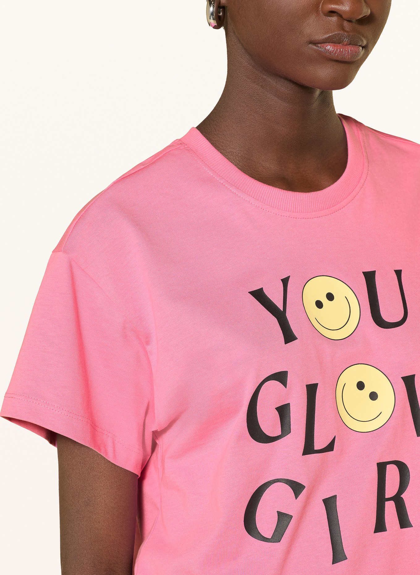ONLY T-Shirt: PINK / GELB