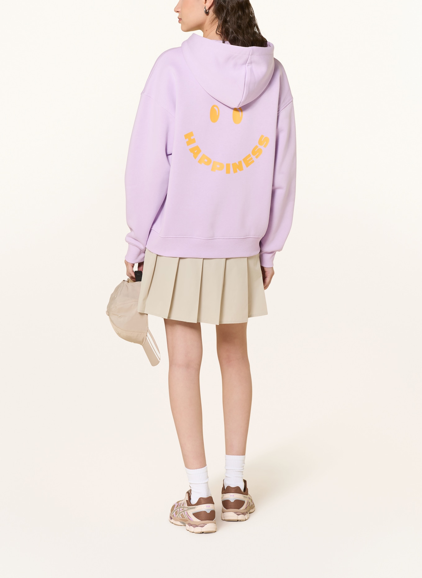 ONLY sweat à capuche: LILAS CLAIR / JAUNE