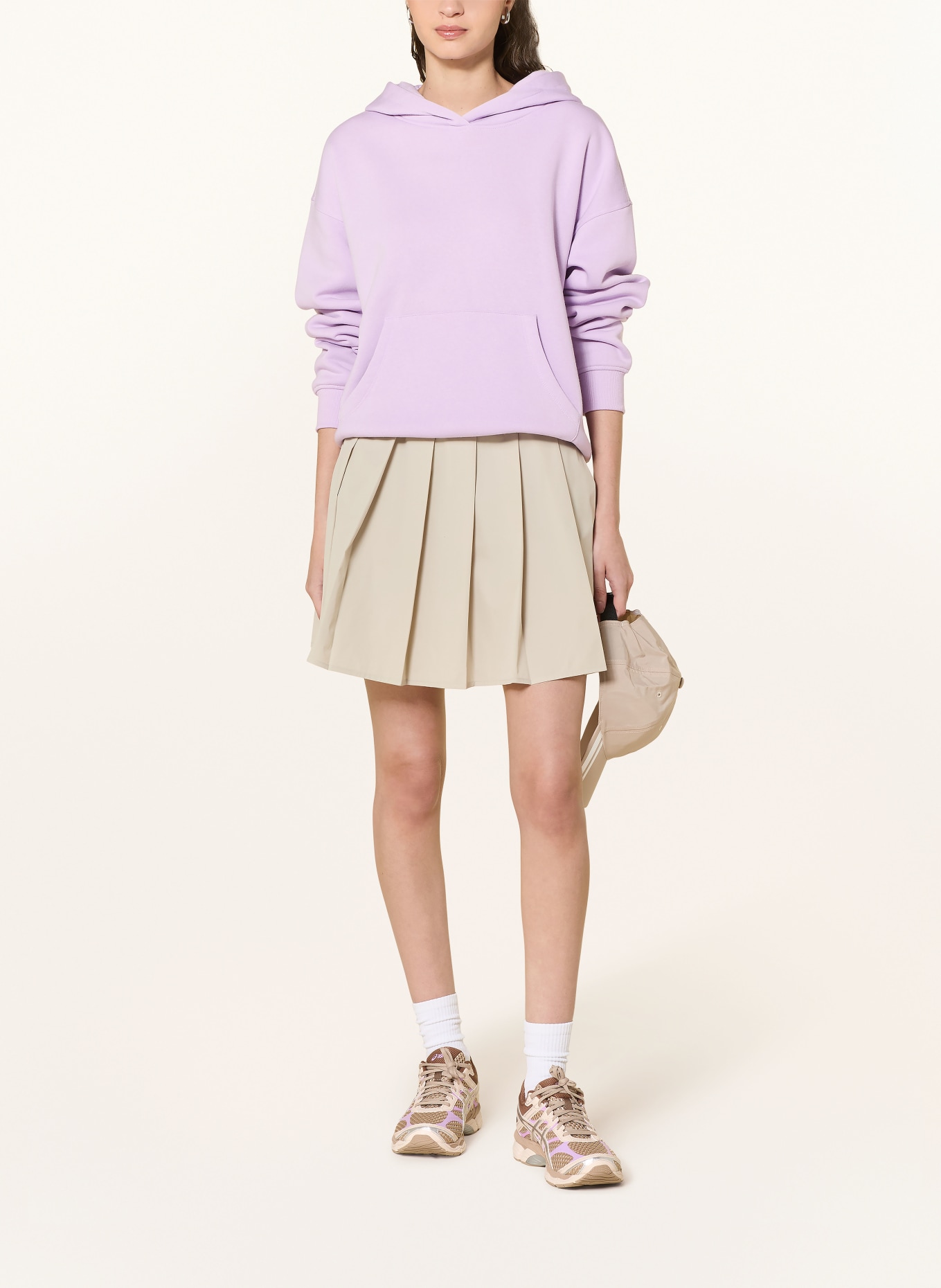 ONLY sweat à capuche: LILAS CLAIR / JAUNE