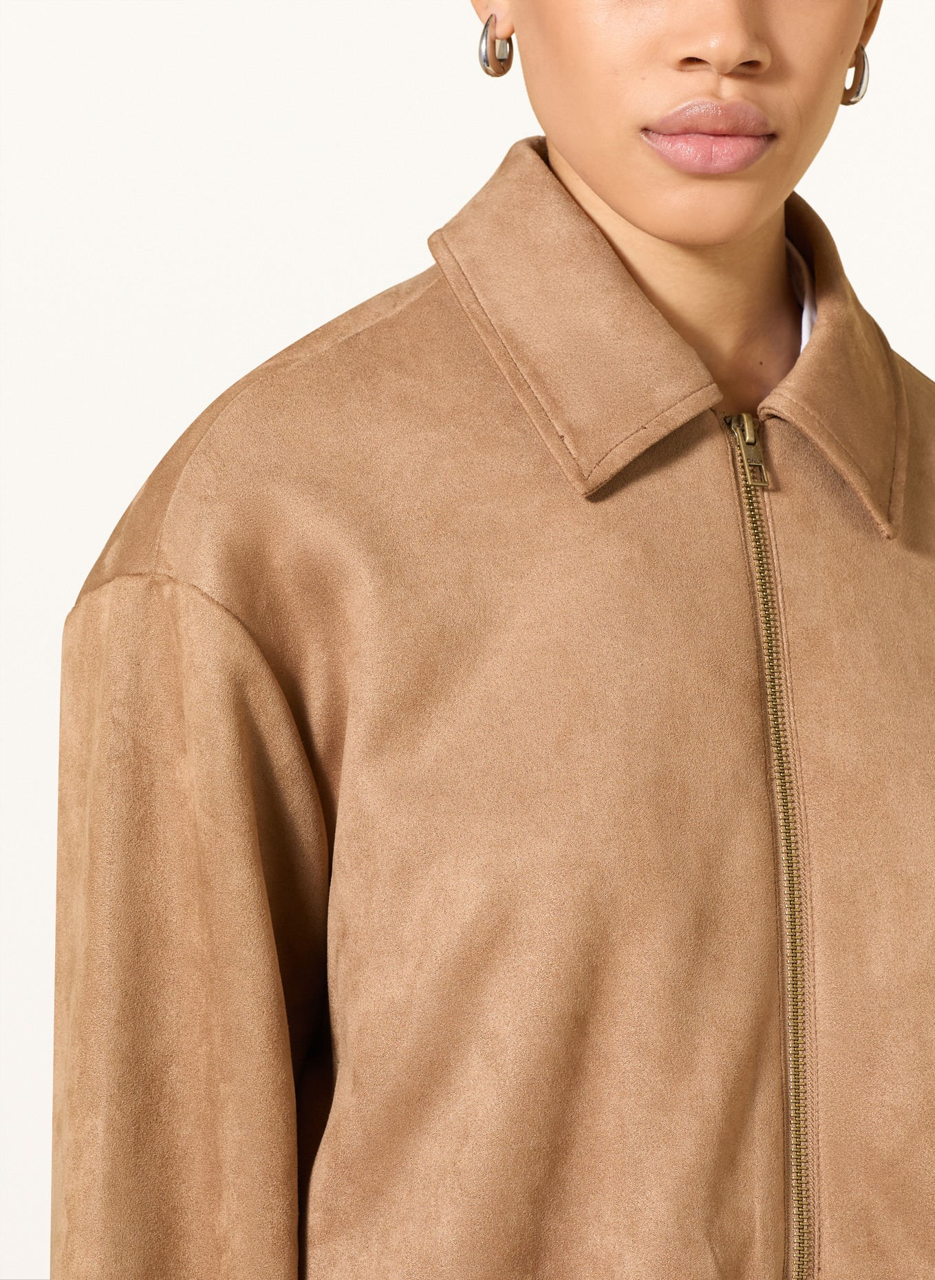 ONLY Jacke in Lederoptik: BRAUN