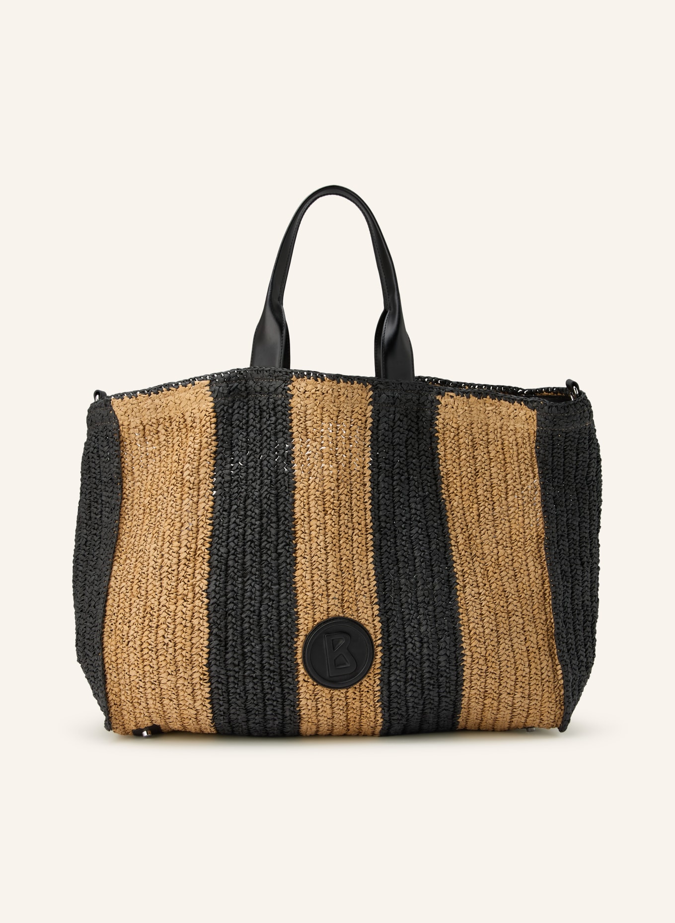 BOGNER Shopper AGNO FARRAH mit Pouch: SCHWARZ / HELLBRAUN