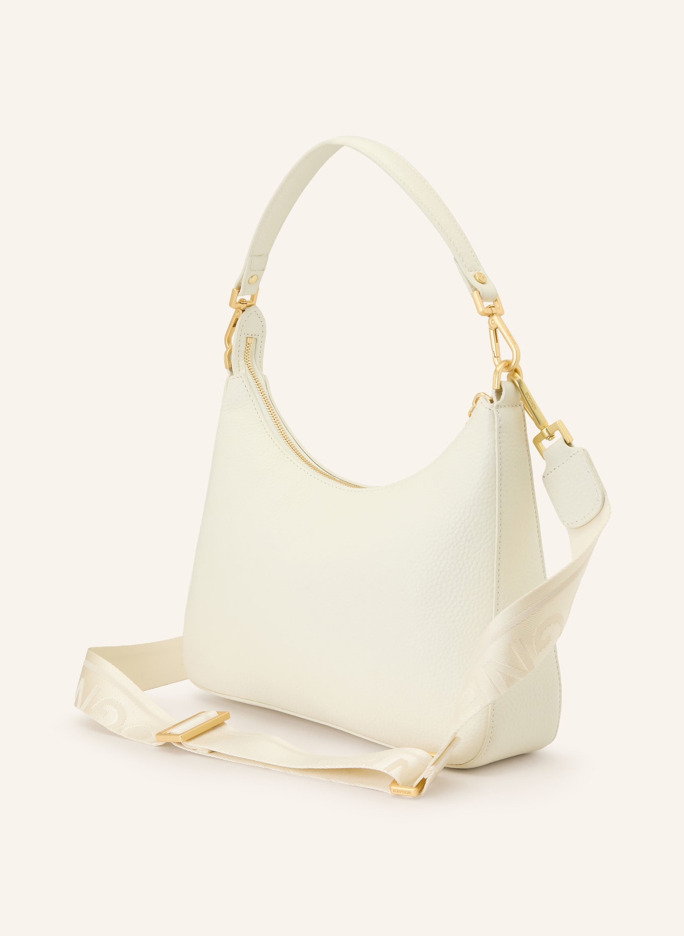 BOGNER Taška přes rameno WALLIS ODETTE: KRÉMOVÁ / ZLATÁ