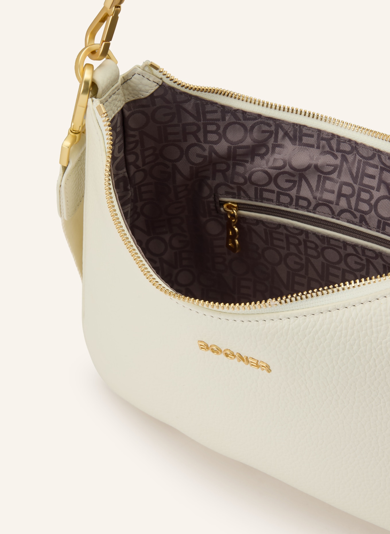 BOGNER Taška přes rameno WALLIS ODETTE: KRÉMOVÁ / ZLATÁ