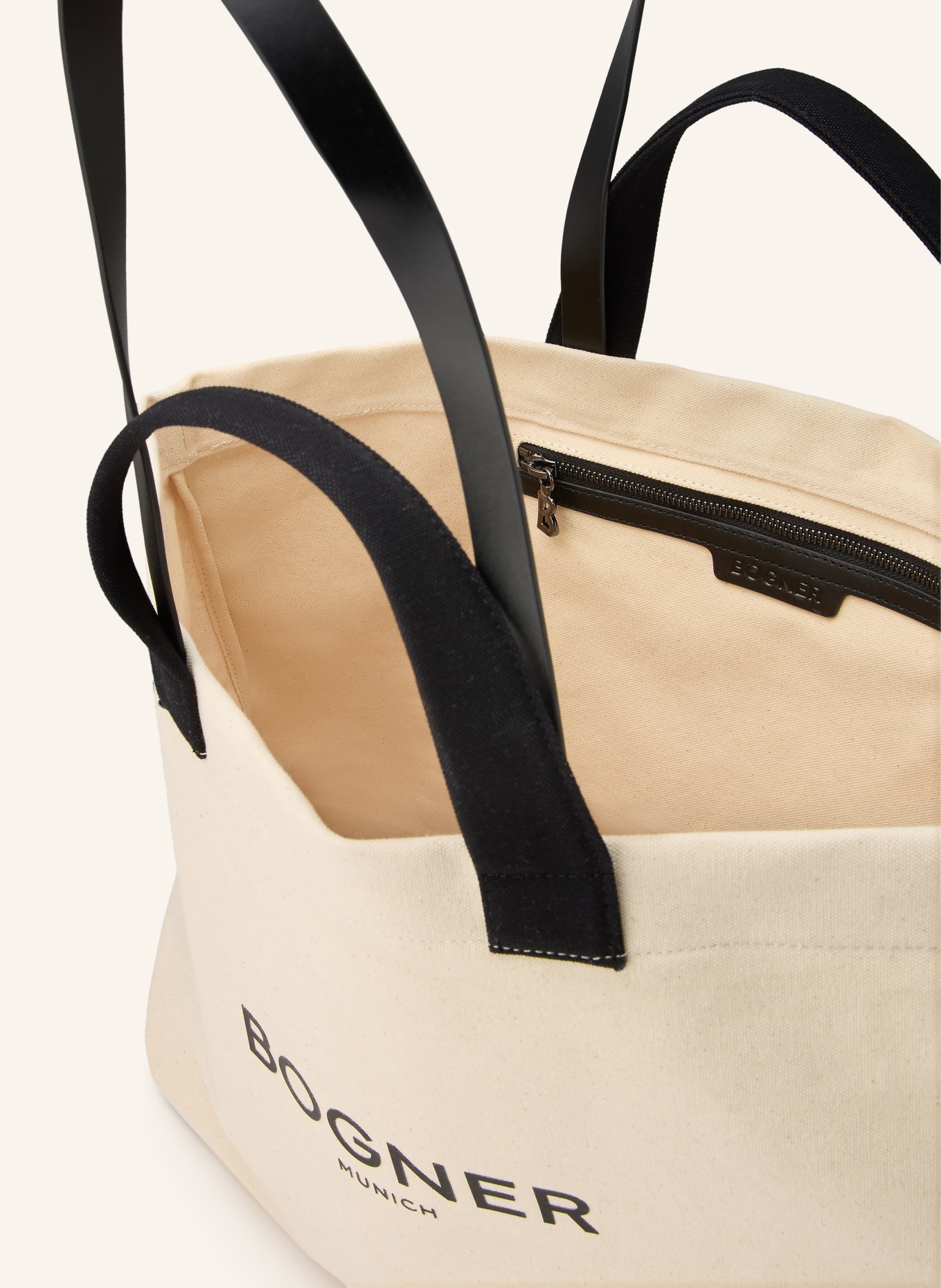 BOGNER Shopper CURIO AMBRE: CREME / SCHWARZ