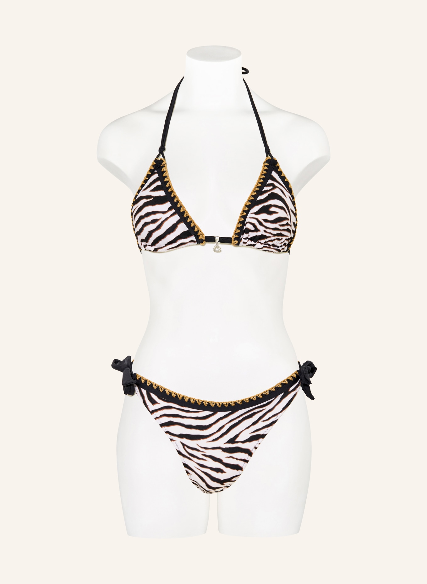 BANANA MOON SADIA WILDJUNGL Triangle Bikini Bottoms: BLACK / BROWN / WHITE