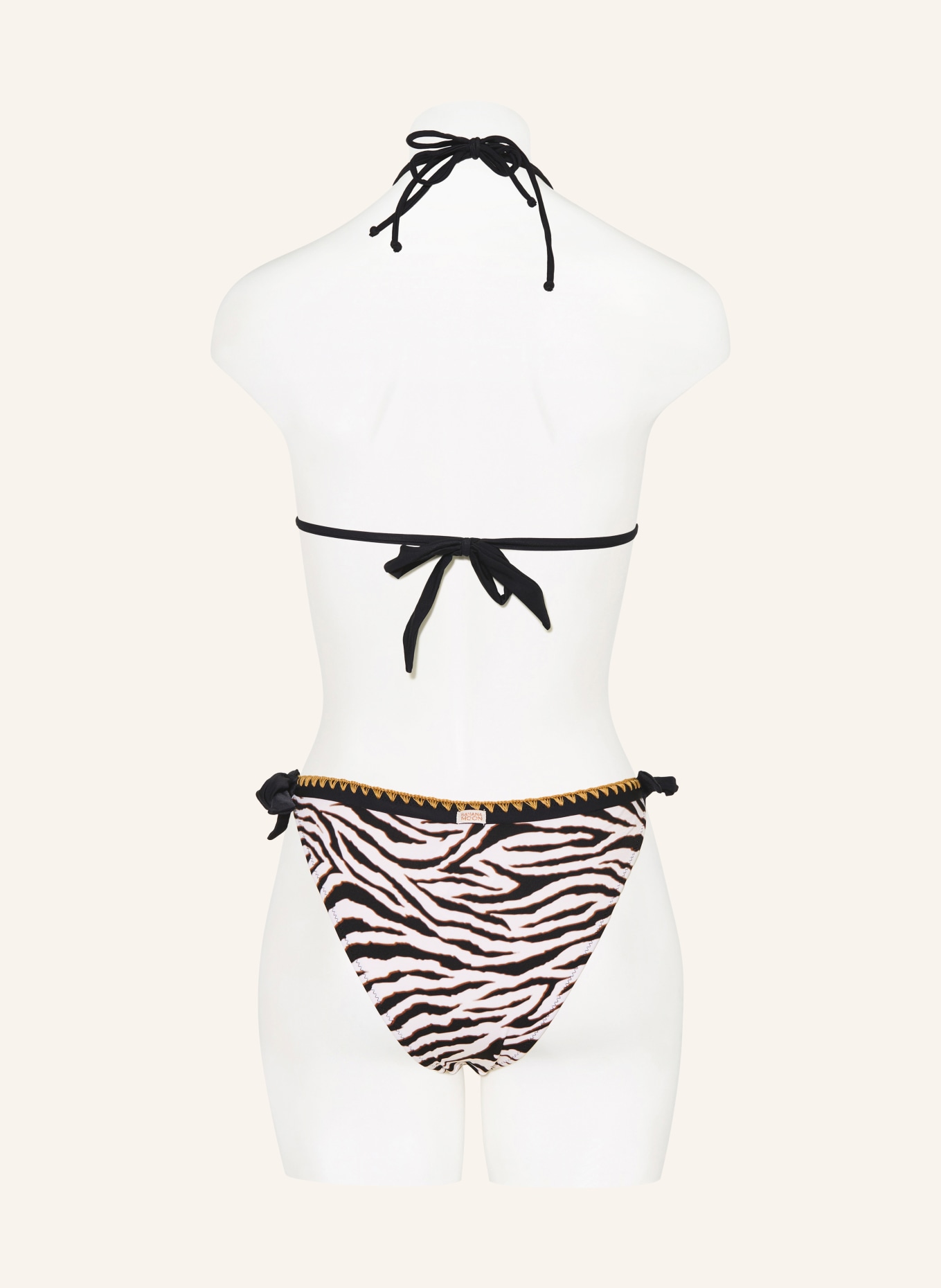 BANANA MOON SADIA WILDJUNGL Triangle Bikini Bottoms: BLACK / BROWN / WHITE