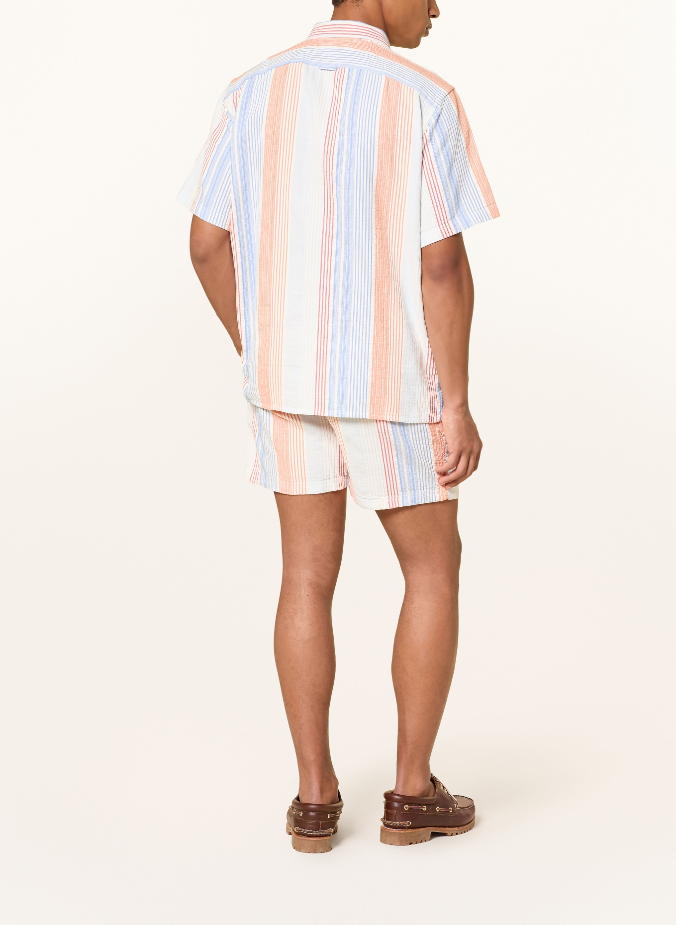 TOMMY JEANS Shorts: CREME / ORANGE / BLAU