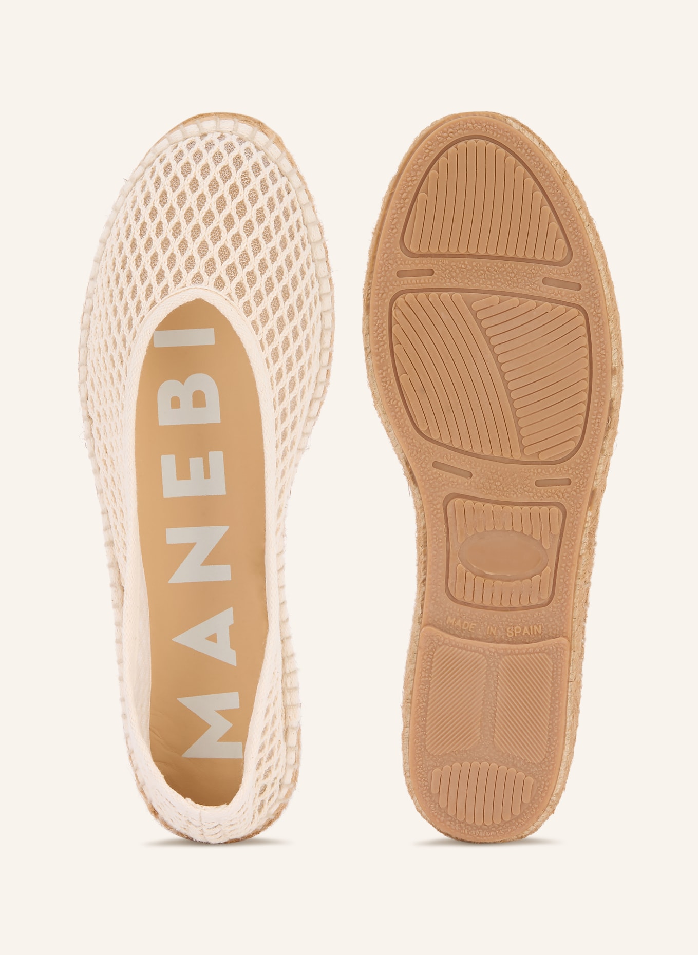 MANEBÍ Espadrilles: CREME