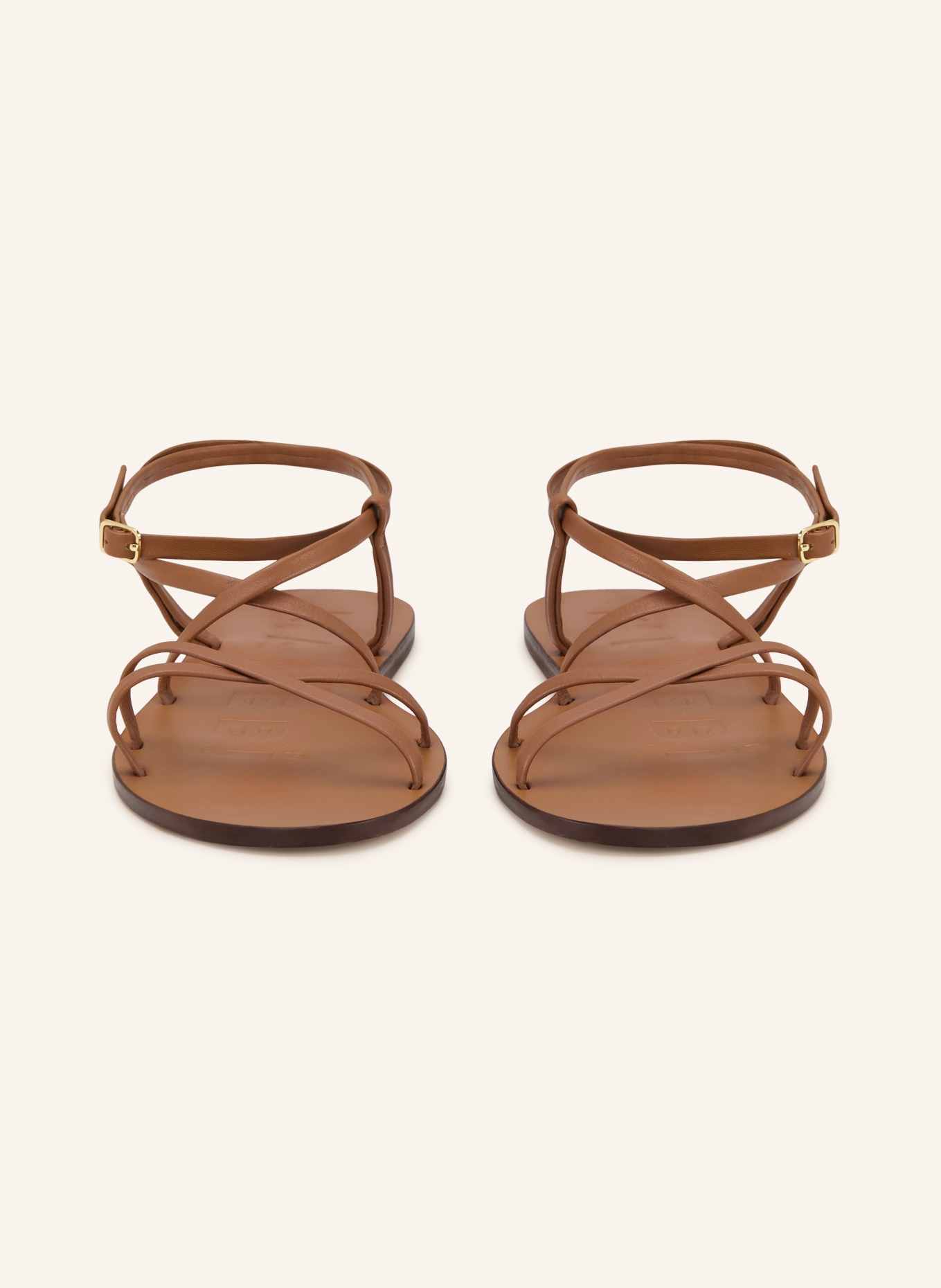 MANEBÍ sandales: MARRON