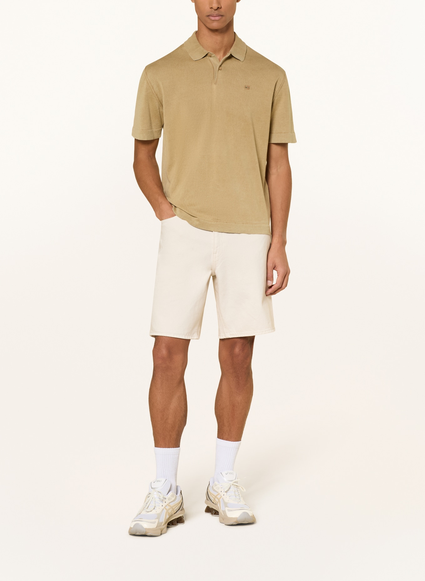 NAPAPIJRI Jersey poloshirt HUDSON: KAKI