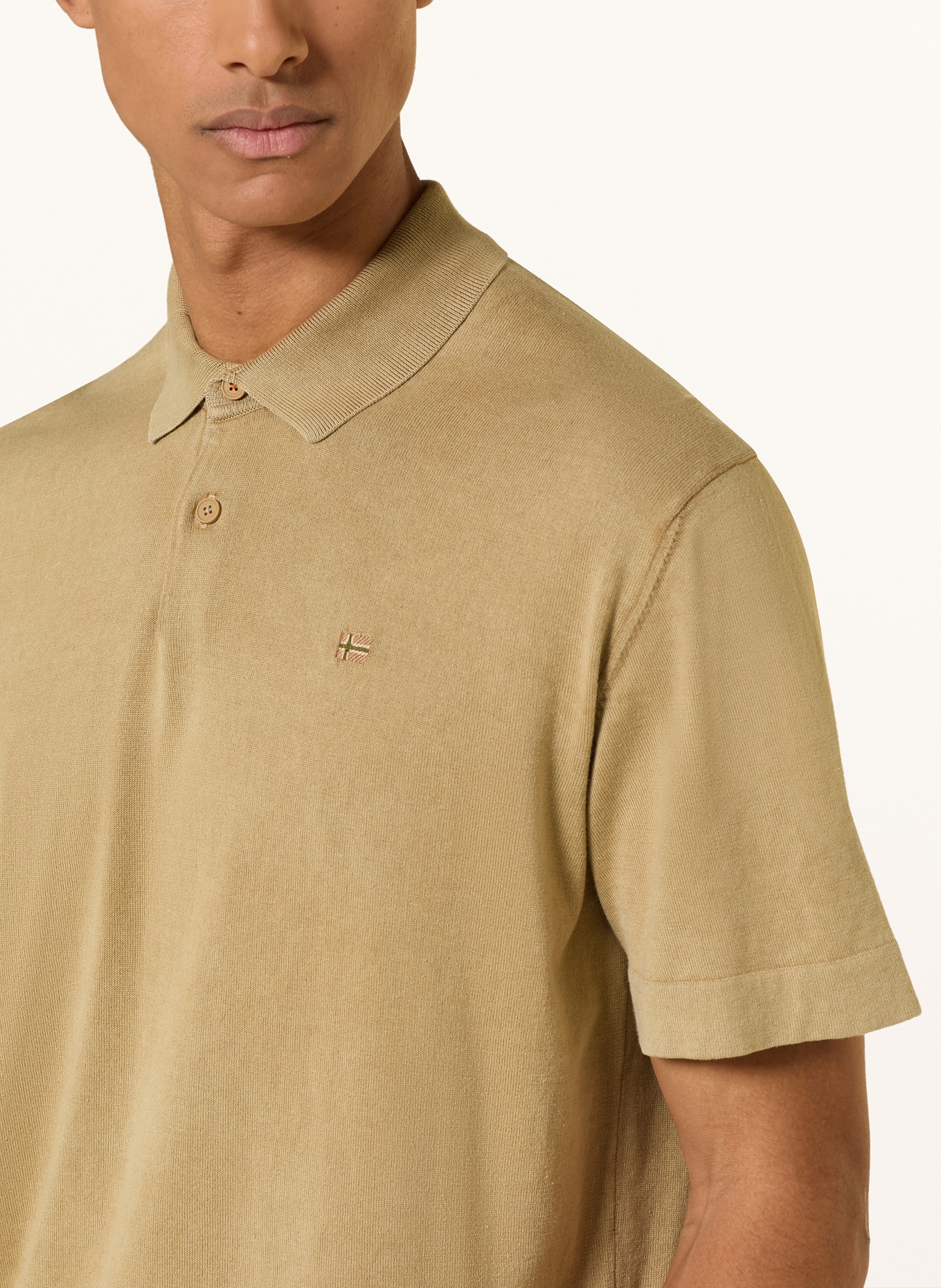 NAPAPIJRI Jersey poloshirt HUDSON: KAKI