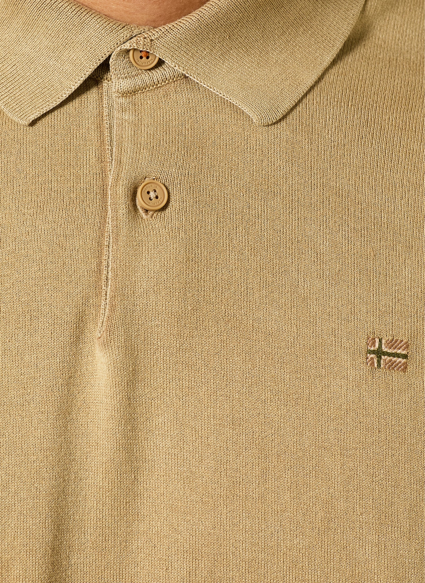 NAPAPIJRI Jersey poloshirt HUDSON: KAKI