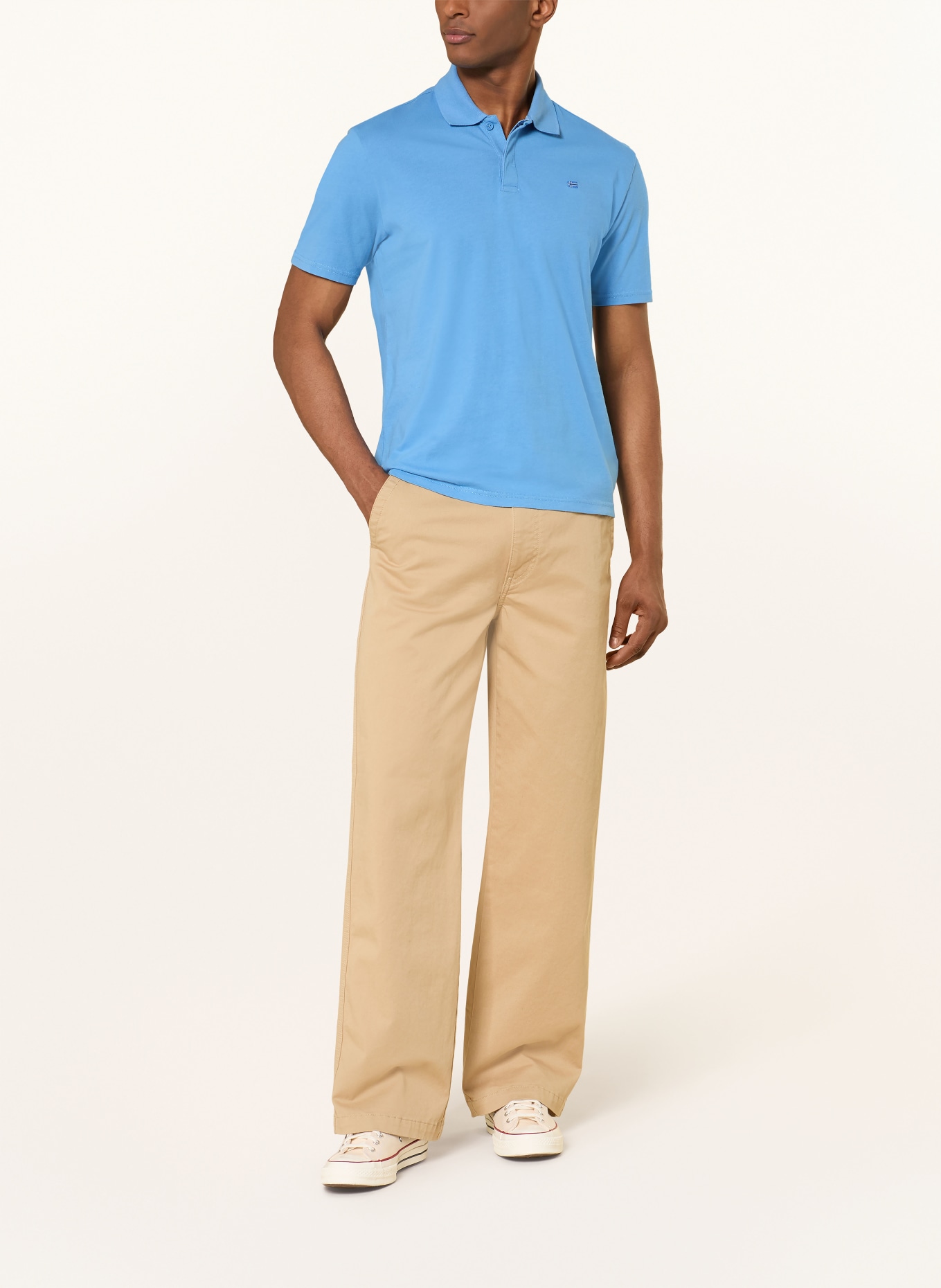 NAPAPIJRI Jersey-Poloshirt E-NEDLES: HELLBLAU