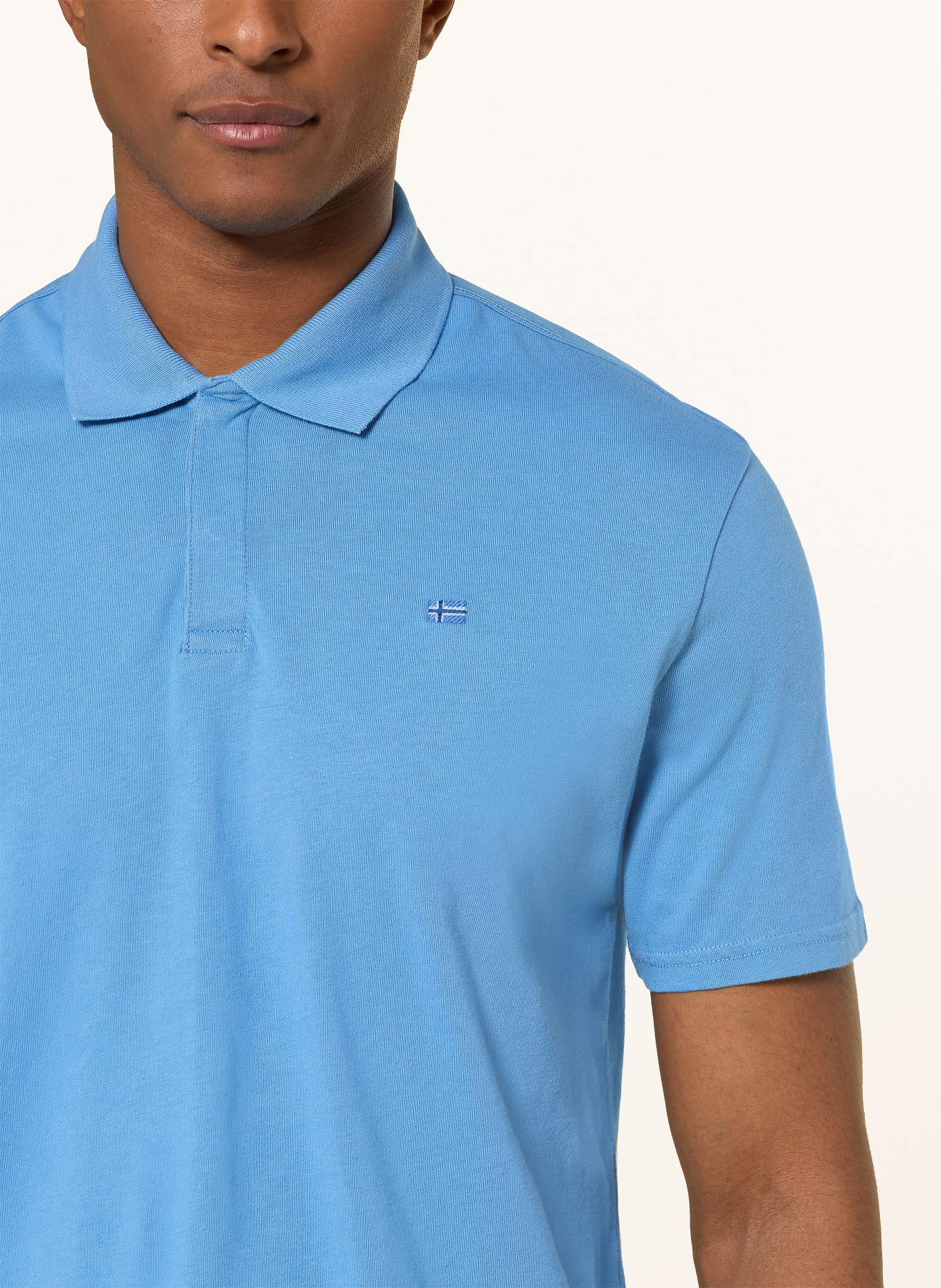 NAPAPIJRI Jersey-Poloshirt E-NEDLES: HELLBLAU