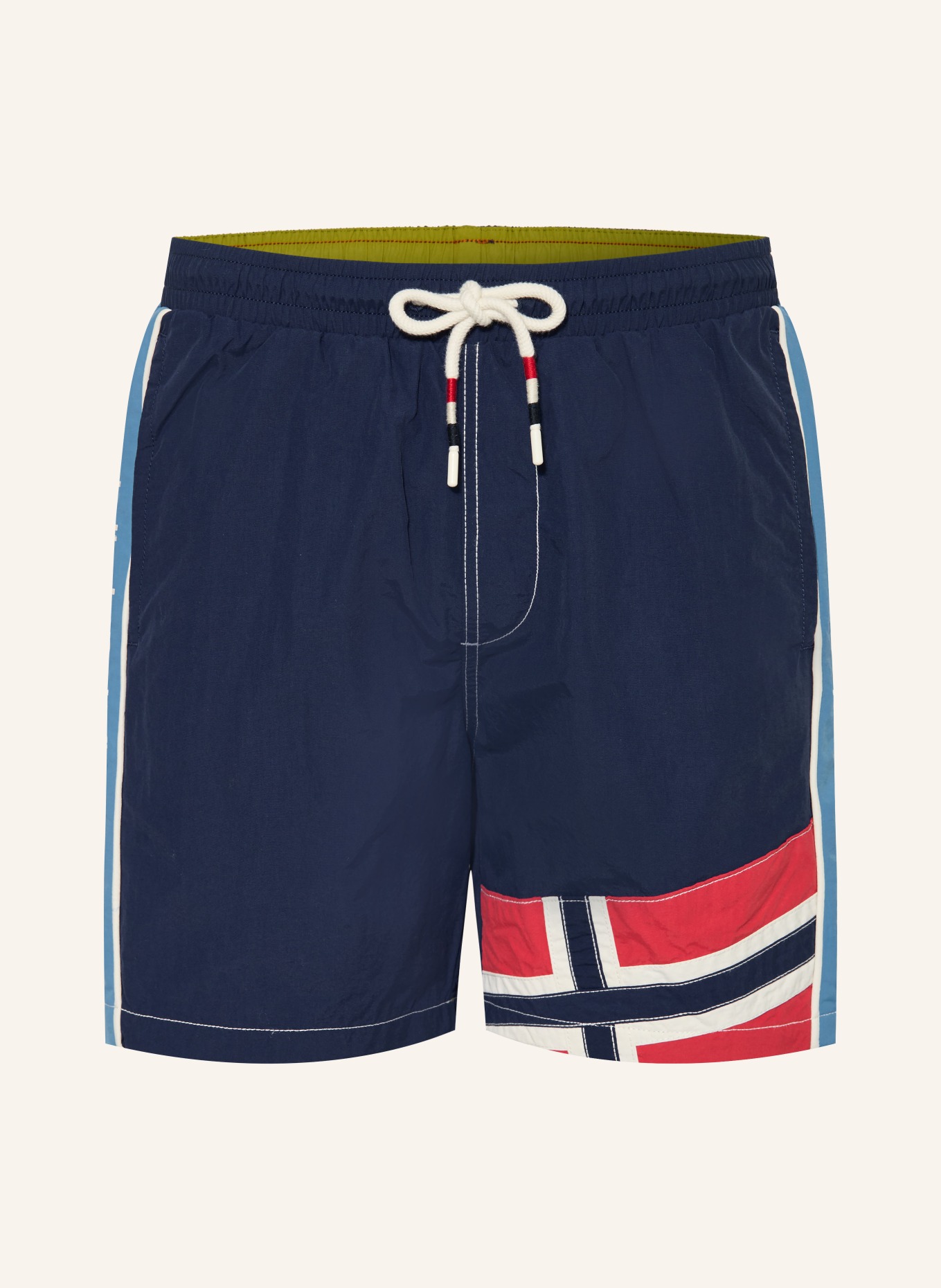 NAPAPIJRI Badeshorts V-REFLECT: BLAU / HELLBLAU / WEISS