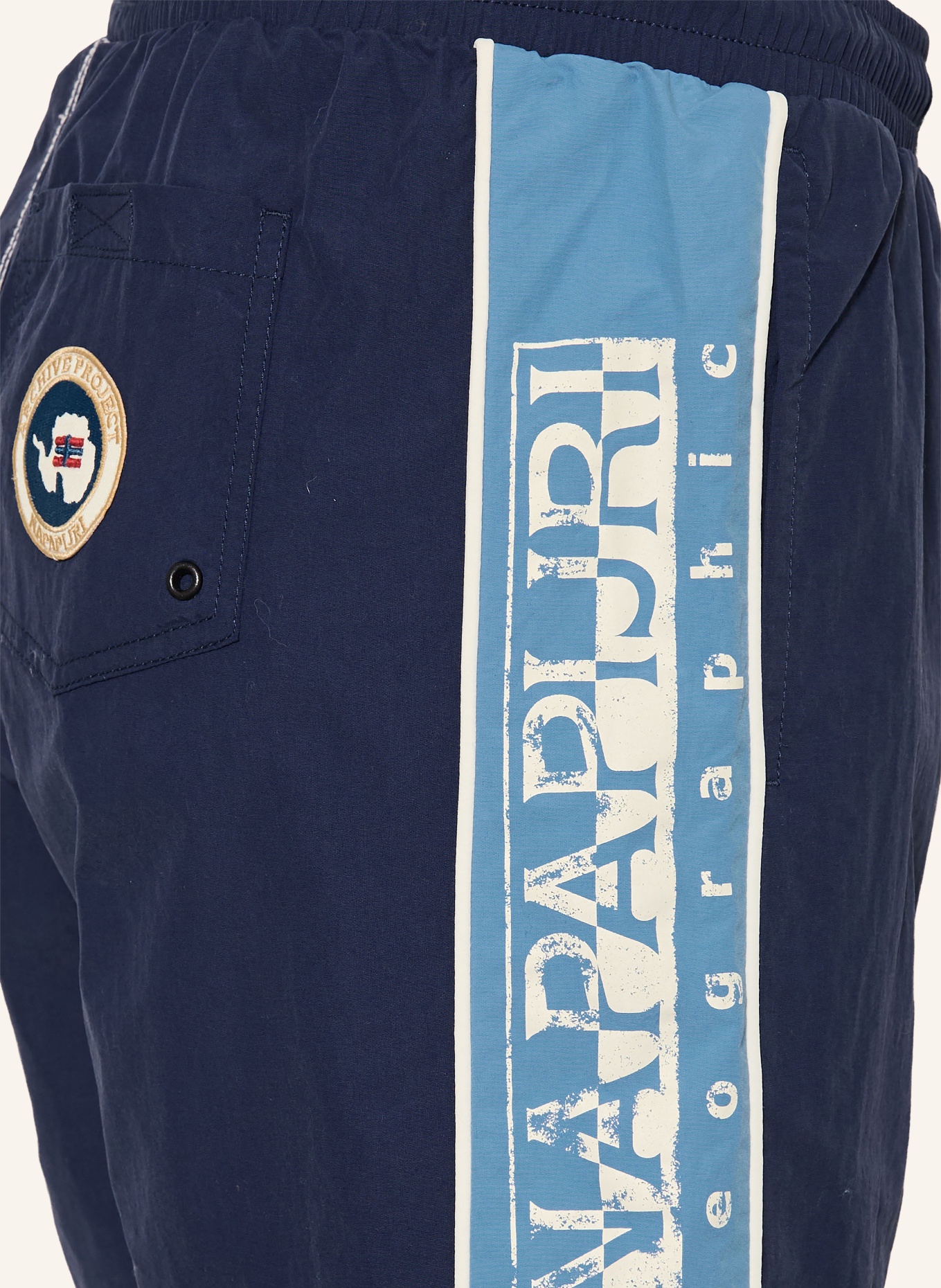 NAPAPIJRI Badeshorts V-REFLECT: BLAU / HELLBLAU / WEISS