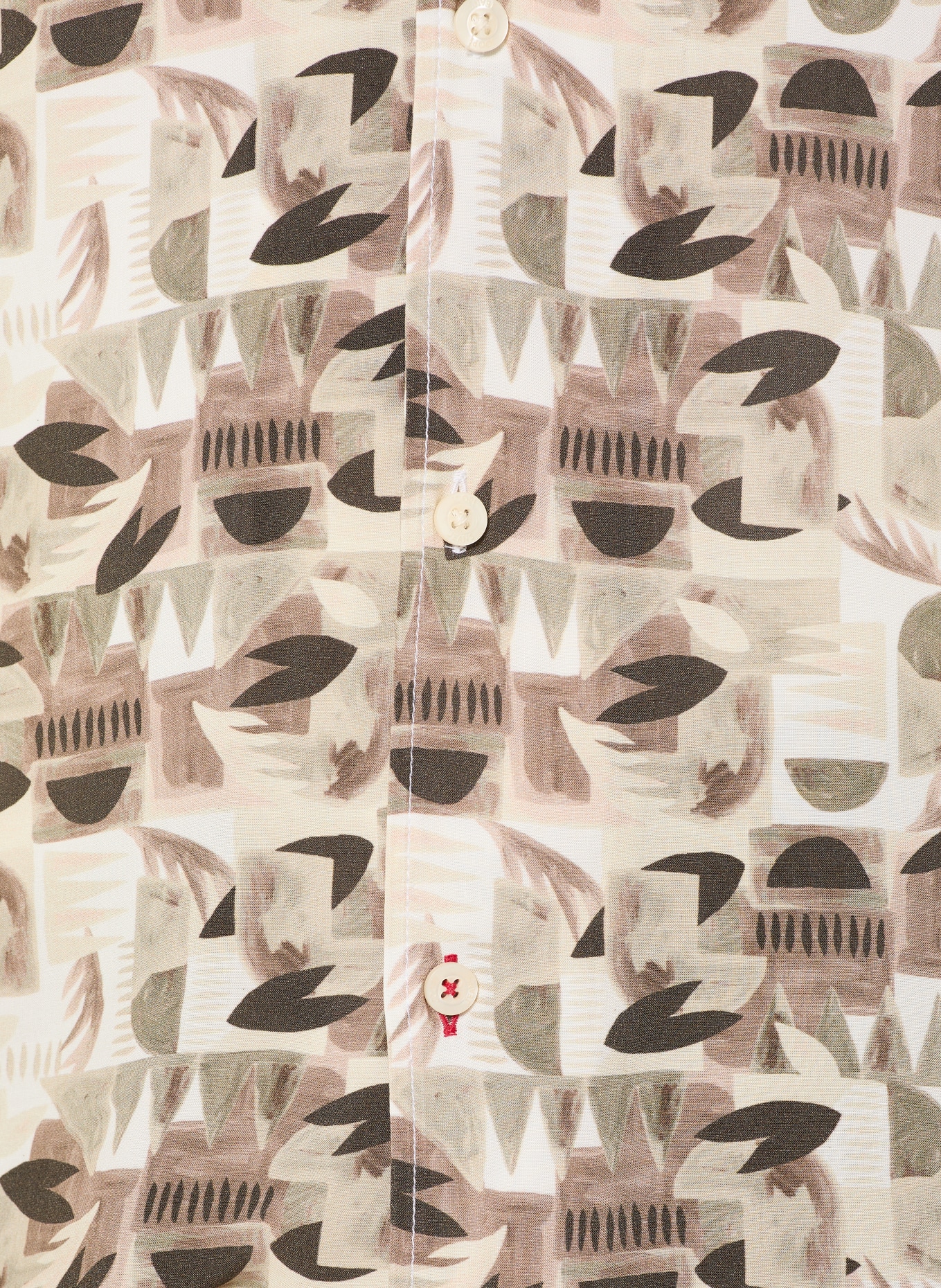 JOOP! JEANS Resorthemd HANES Regular Fit: BRUIN / CRÈME / ZWART