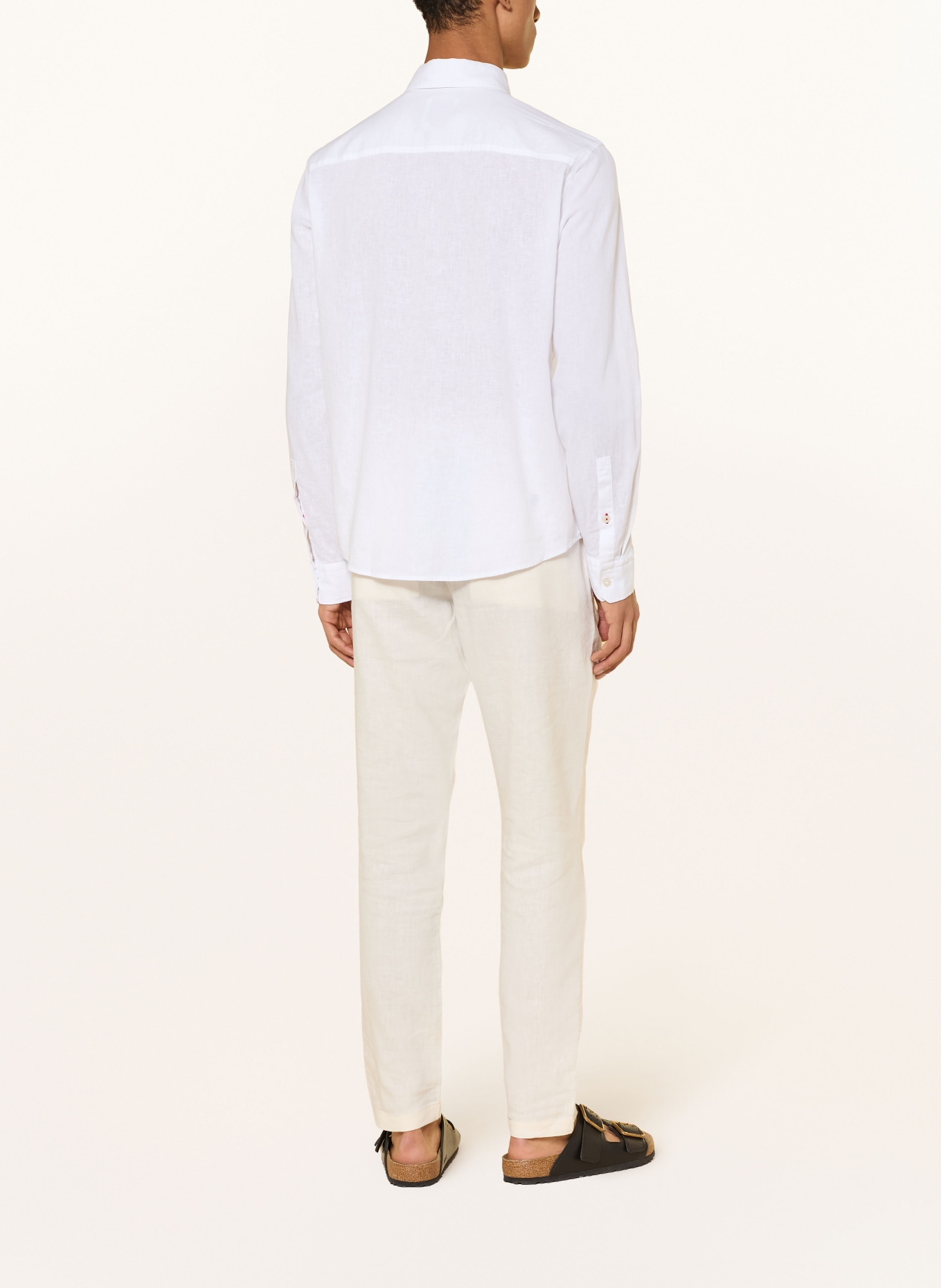 JOOP! JEANS HALi Regular Fit overhemd met linnen: WIT