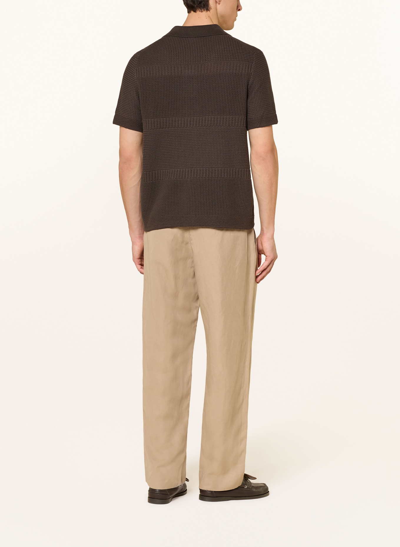 JOOP! JEANS Sweter z dzianiny ILKOR Comfort Fit: CIEMNOBRĄZOWY