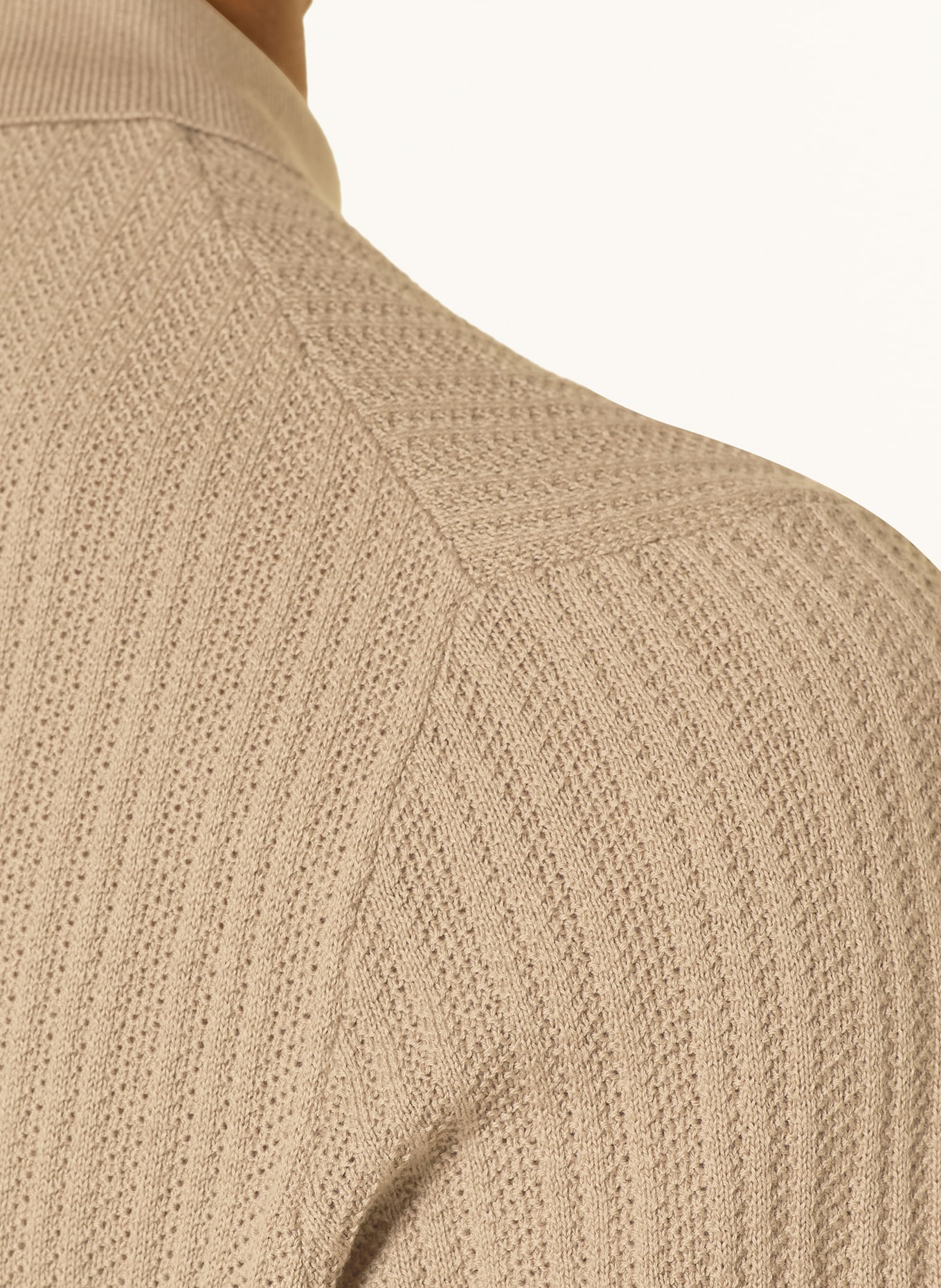 JOOP! JEANS Strick-Poloshirt COLINOR: BEIGE