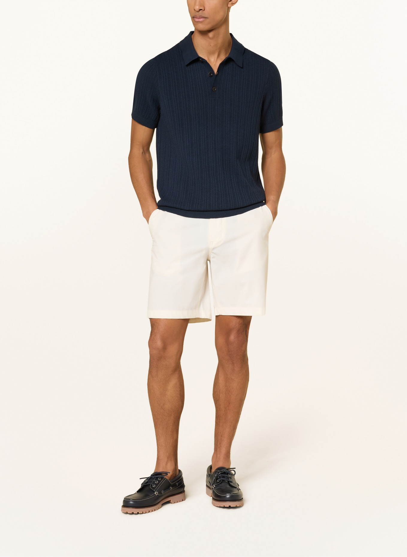 JOOP! JEANS Strick-Poloshirt COLINOR: DUNKELBLAU