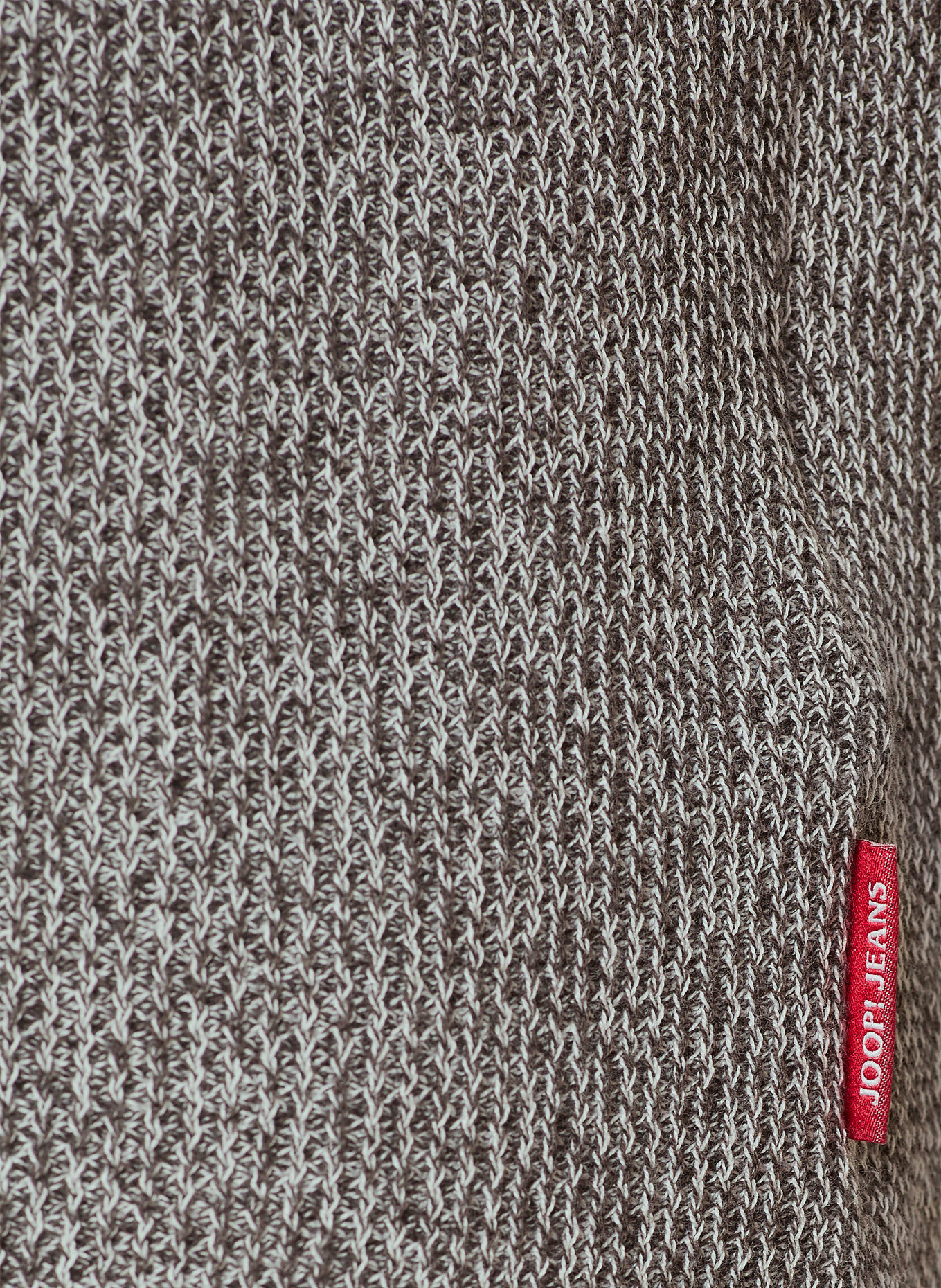 JOOP! JEANS Gebreid poloshirt ADRIANOR: MARRON FONCÉ / ECRU