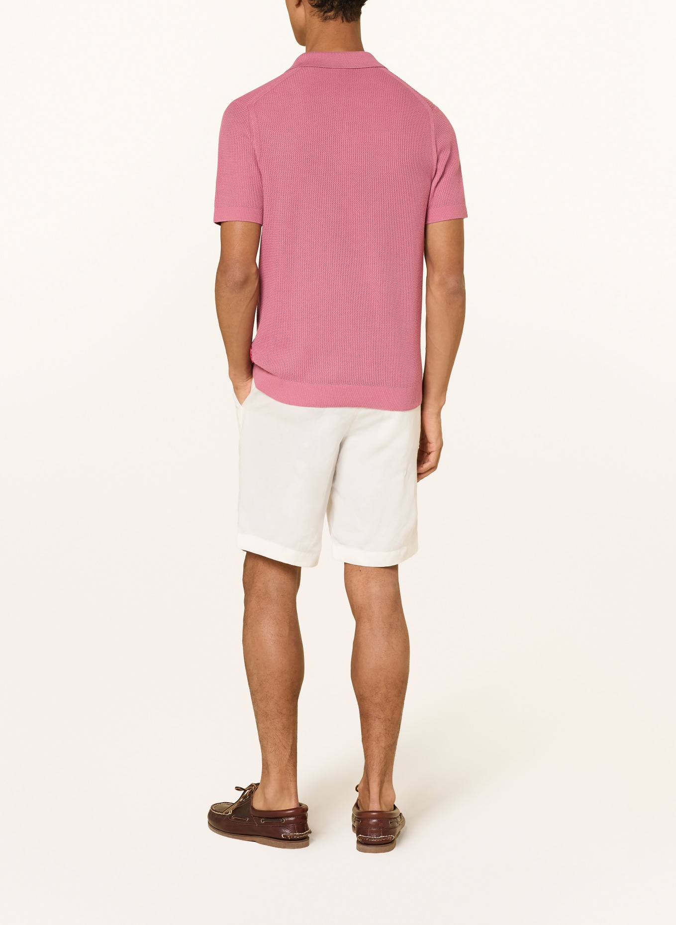 JOOP! JEANS Gebreid poloshirt ADRIANOR: ROZE