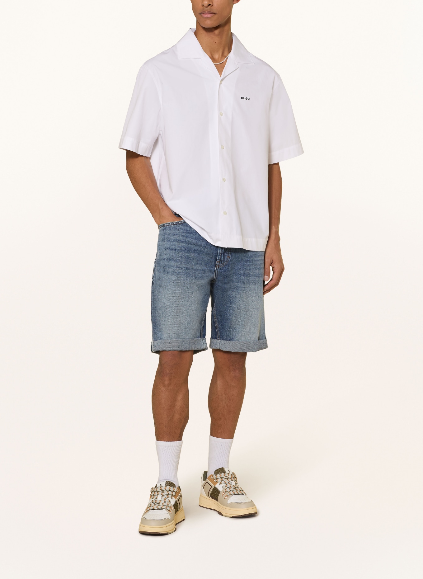 HUGO Jeansshorts HUGO 838/S: 445 TURQUOISE/AQUA