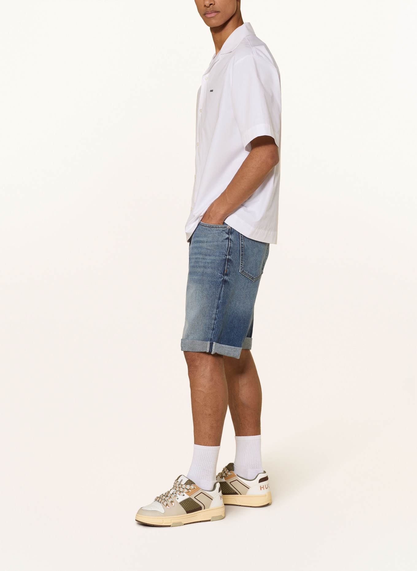 HUGO Jeansshorts HUGO 838/S: 445 TURQUOISE/AQUA